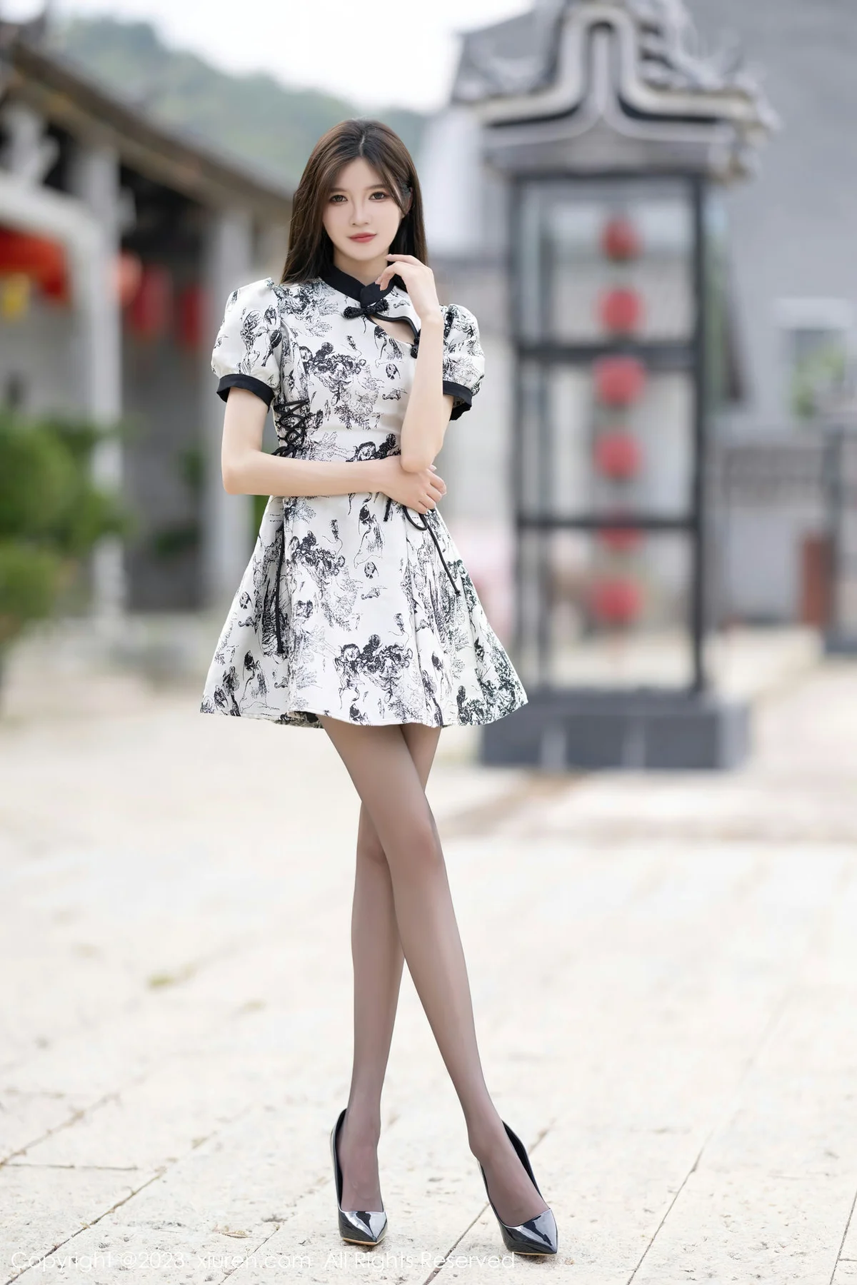 XiuRen 秀人 No.7320  程程程- 香肩蕾丝内衣安吉旅拍22 - 4