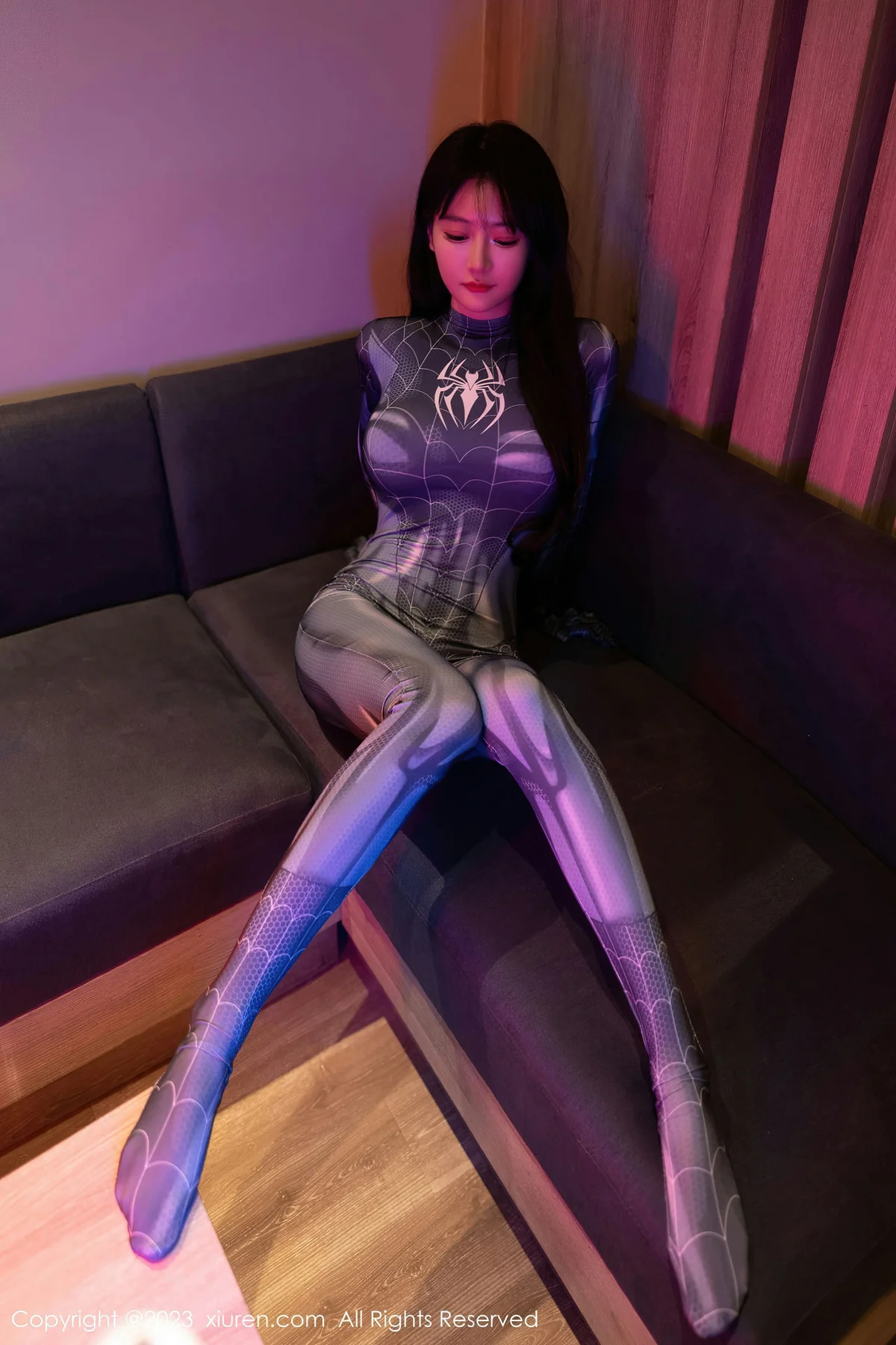 XiuRen 秀人 No.7326  幼幼 灰色蜘蛛侠性感写真11 - 1