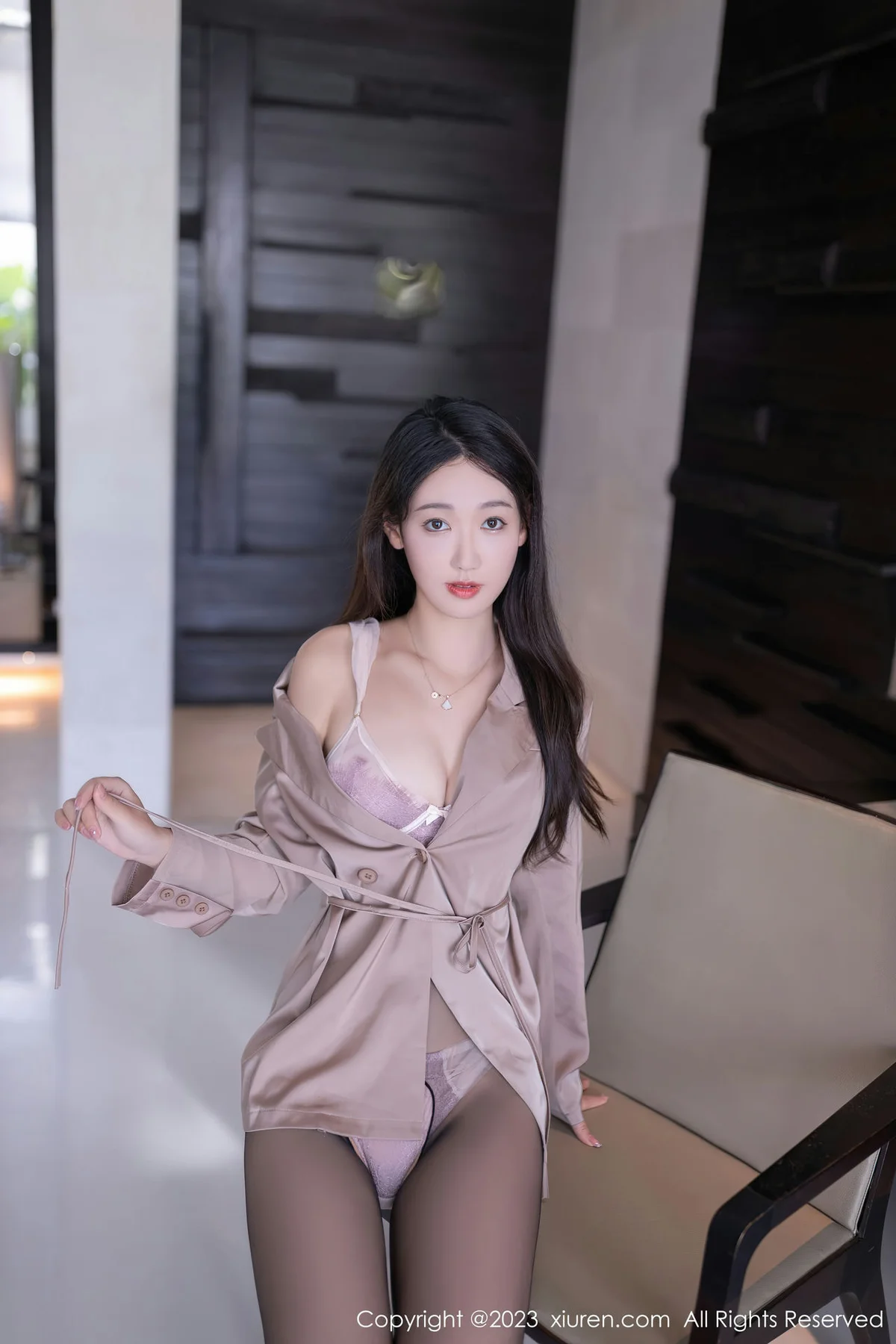 XiuRen 秀人 No.7333  唐安琪 淡紫色内衣巴厘岛旅拍111 - 10