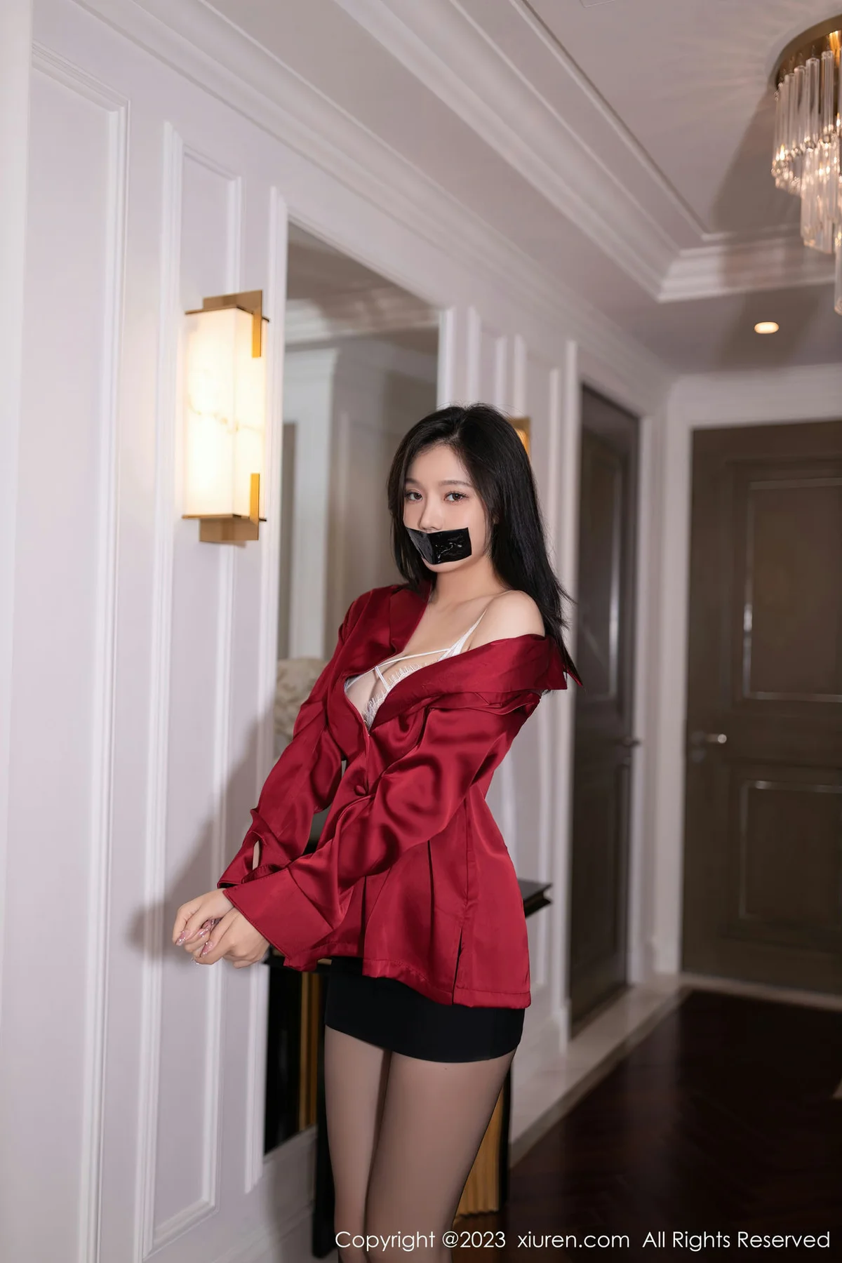 XiuRen 秀人 No.7338  安然anran 白色蕾丝内衣性感写真11 - 7