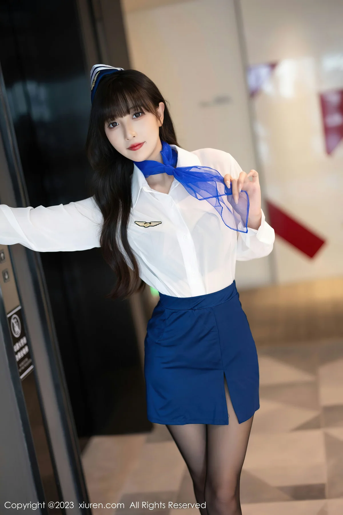 XiuRen 秀人 No.7347  林星阑 空姐制服安吉旅拍11 - 4