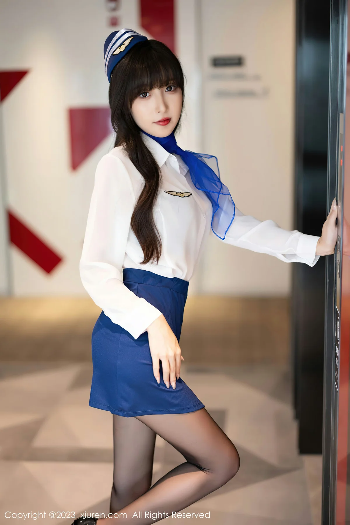 XiuRen 秀人 No.7347  林星阑 空姐制服安吉旅拍11 - 8