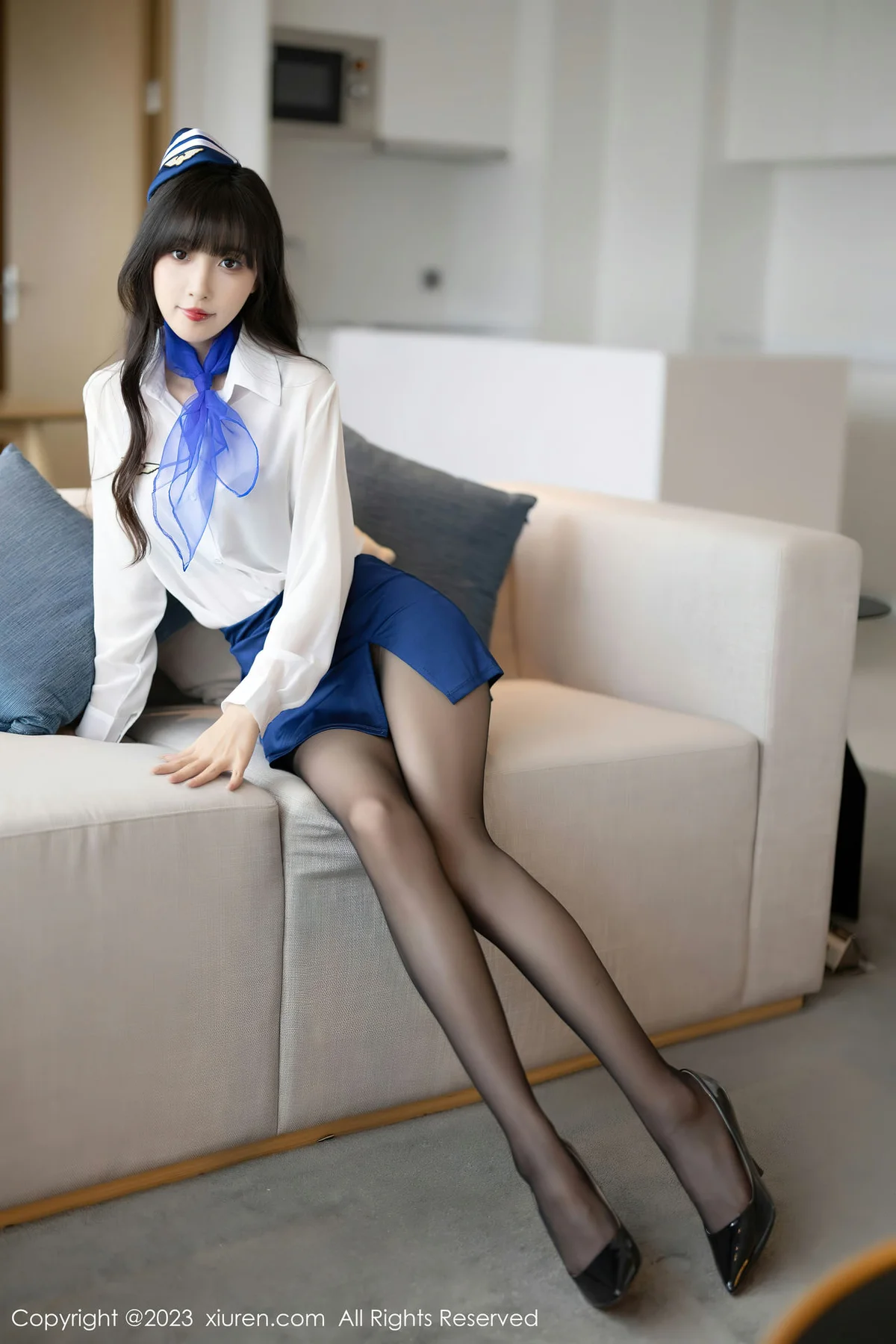 XiuRen 秀人 No.7347  林星阑 空姐制服安吉旅拍11 - 1