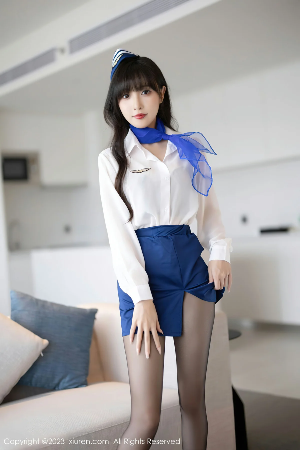 XiuRen 秀人 No.7347  林星阑 空姐制服安吉旅拍11 - 10