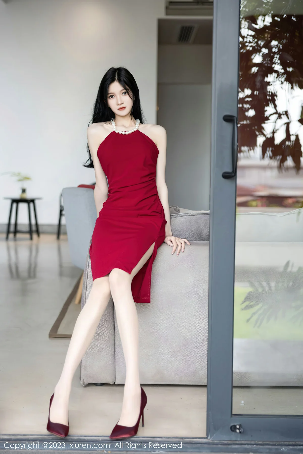 XiuRen 秀人 No.7352  程程程- 蕾丝情趣安吉旅拍1 - 1