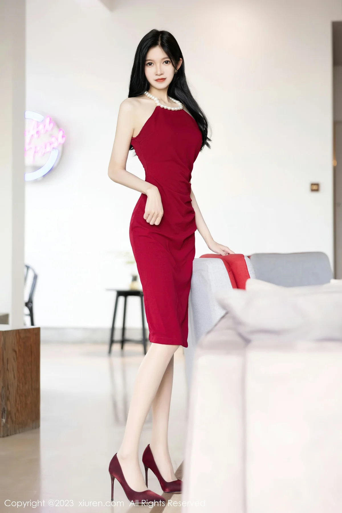 XiuRen 秀人 No.7352  程程程- 蕾丝情趣安吉旅拍1 - 6