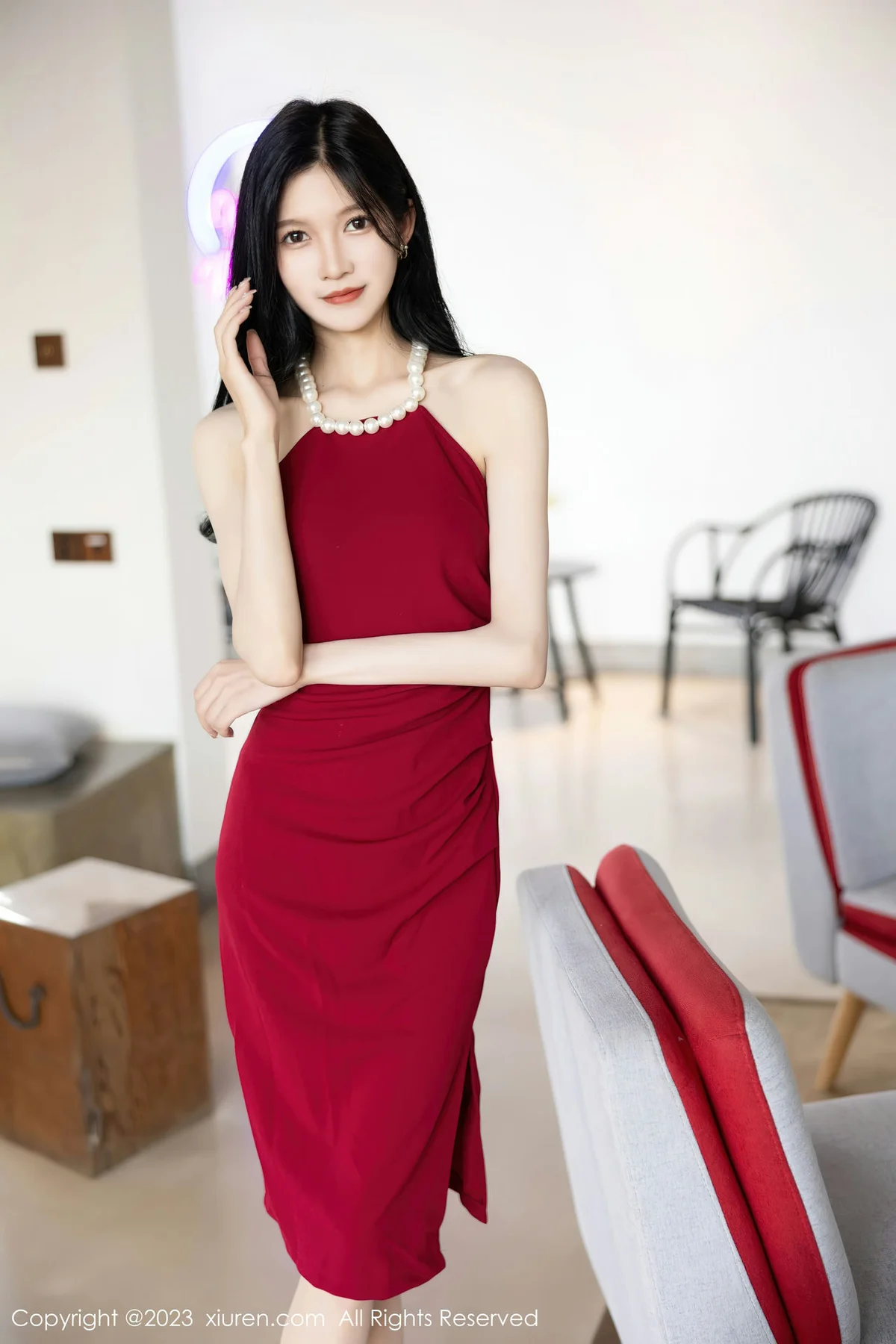 XiuRen 秀人 No.7352  程程程- 蕾丝情趣安吉旅拍1 - 8