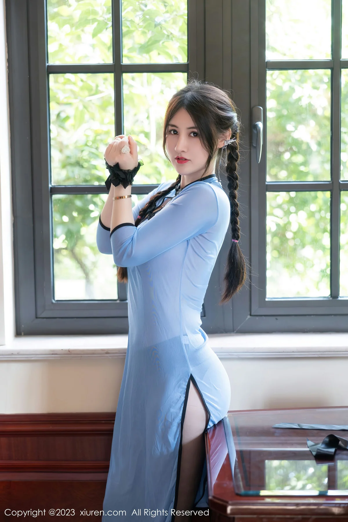 XiuRen 秀人 No.7357 诗诗kiki 轻透旗袍性感写真22 - 3