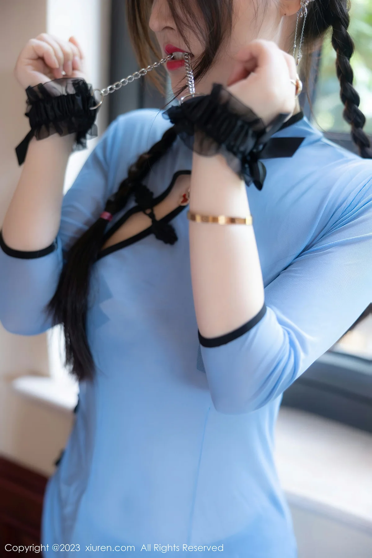 XiuRen 秀人 No.7357 诗诗kiki 轻透旗袍性感写真22 - 4