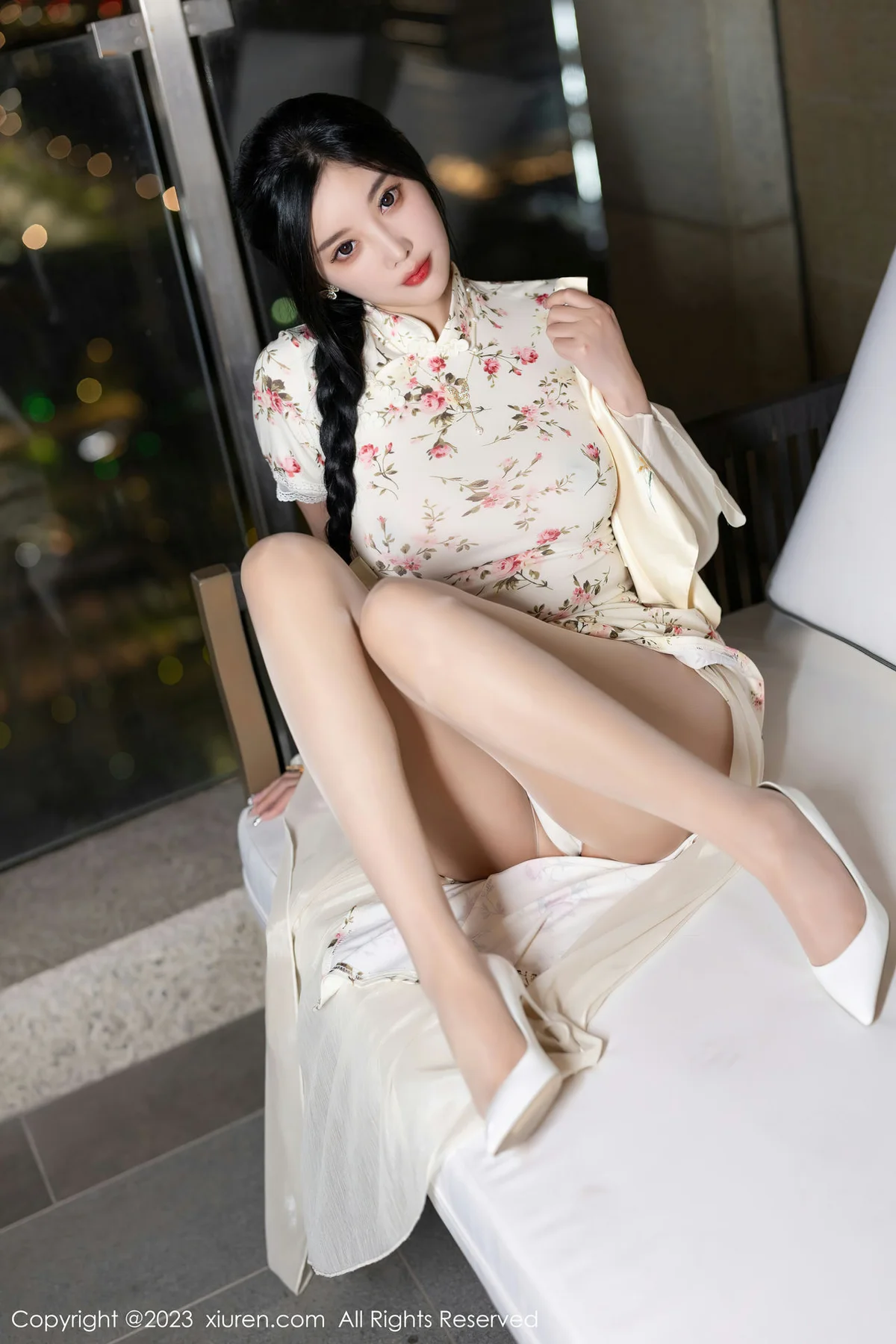 XiuRen 秀人 No.7363  杨晨晨Yome 长款旗袍浙江安吉旅拍11 - 5