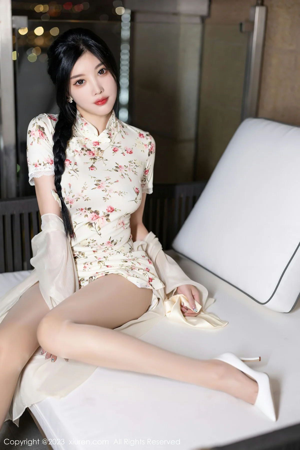 XiuRen 秀人 No.7363  杨晨晨Yome 长款旗袍浙江安吉旅拍11 - 8