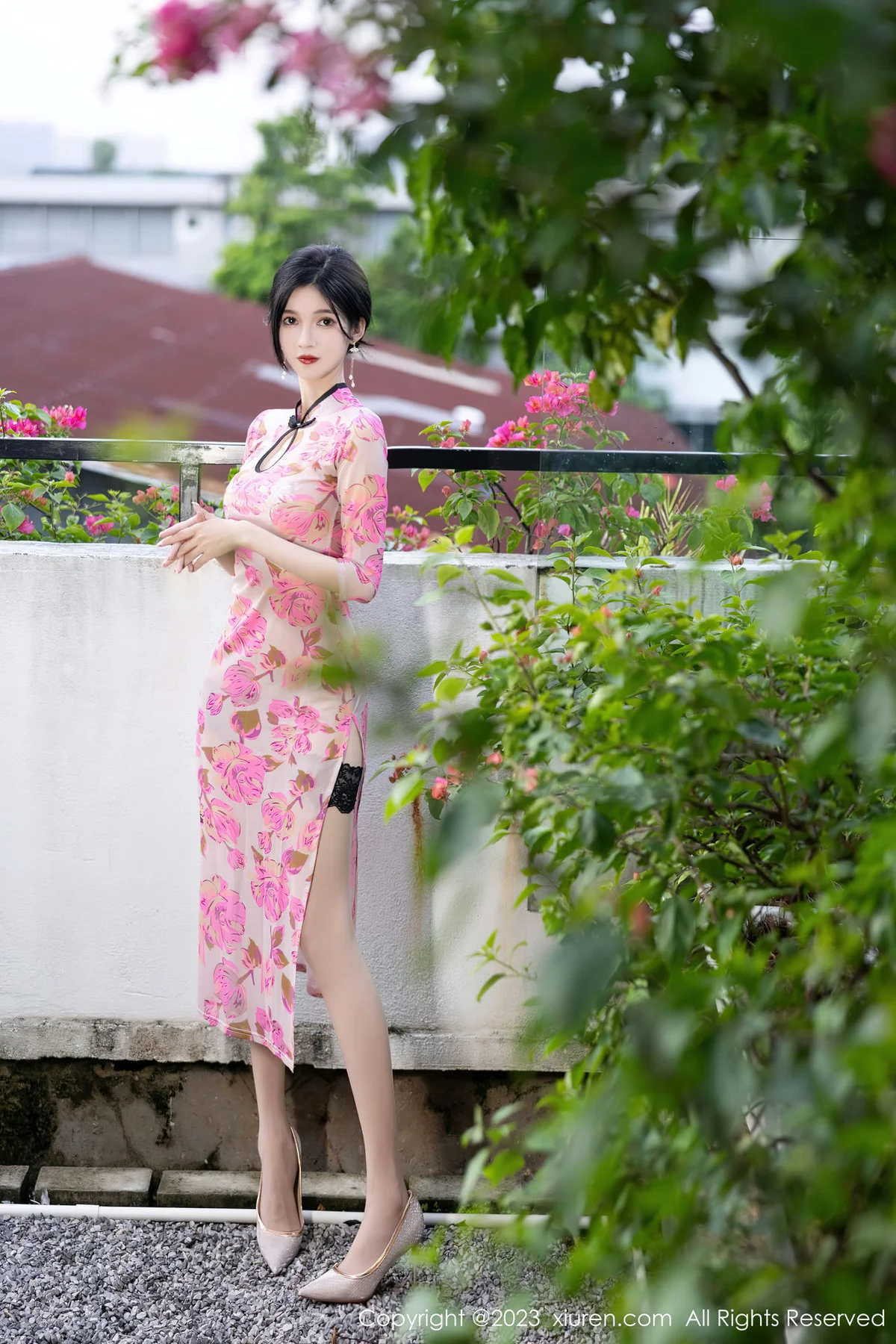 XiuRen 秀人 No.7388  程程程- 粉色旗袍安吉旅拍1 - 6