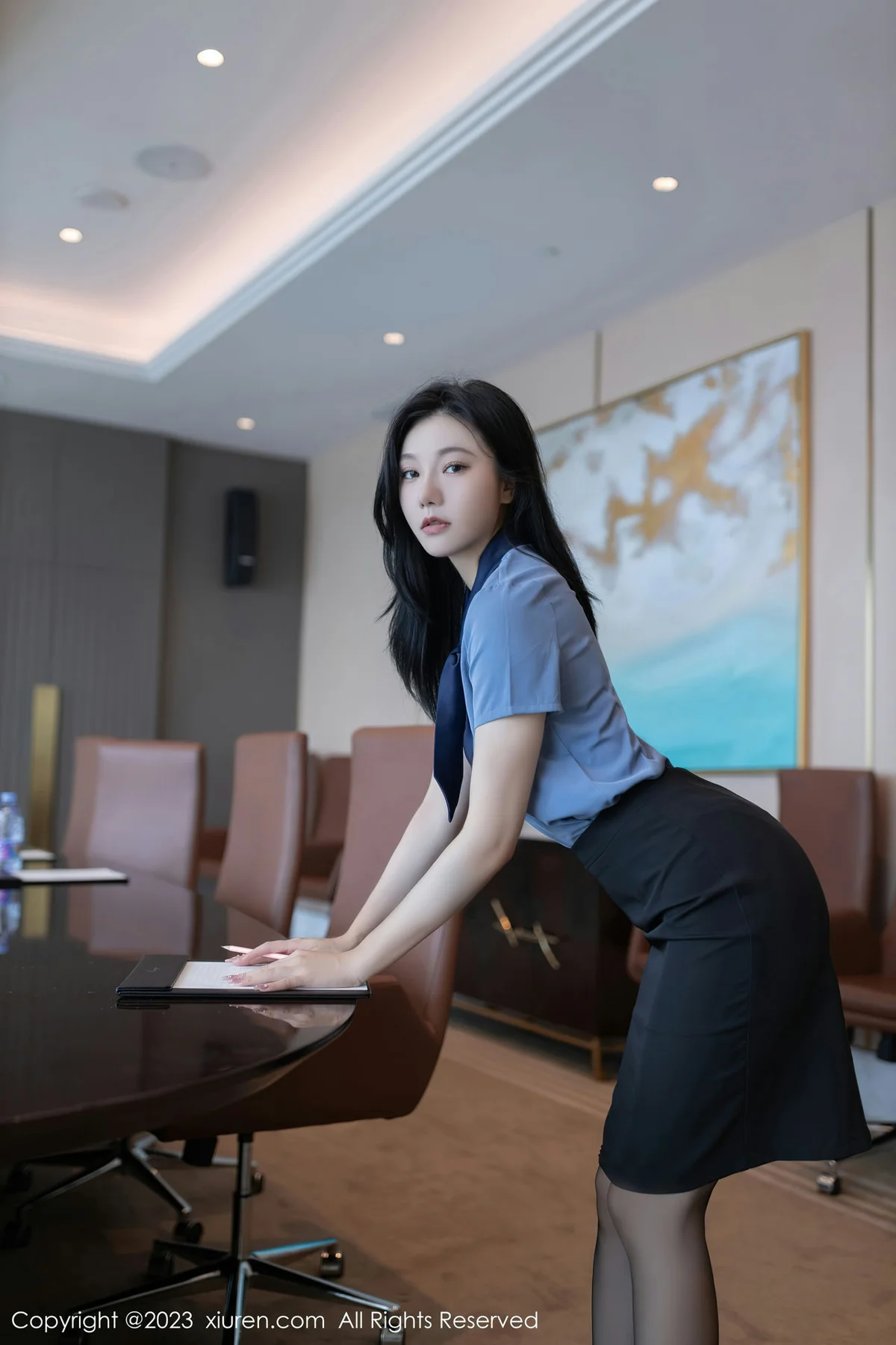 XiuRen 秀人 No.7409  安然anran Ol职员性感写真22 - 2