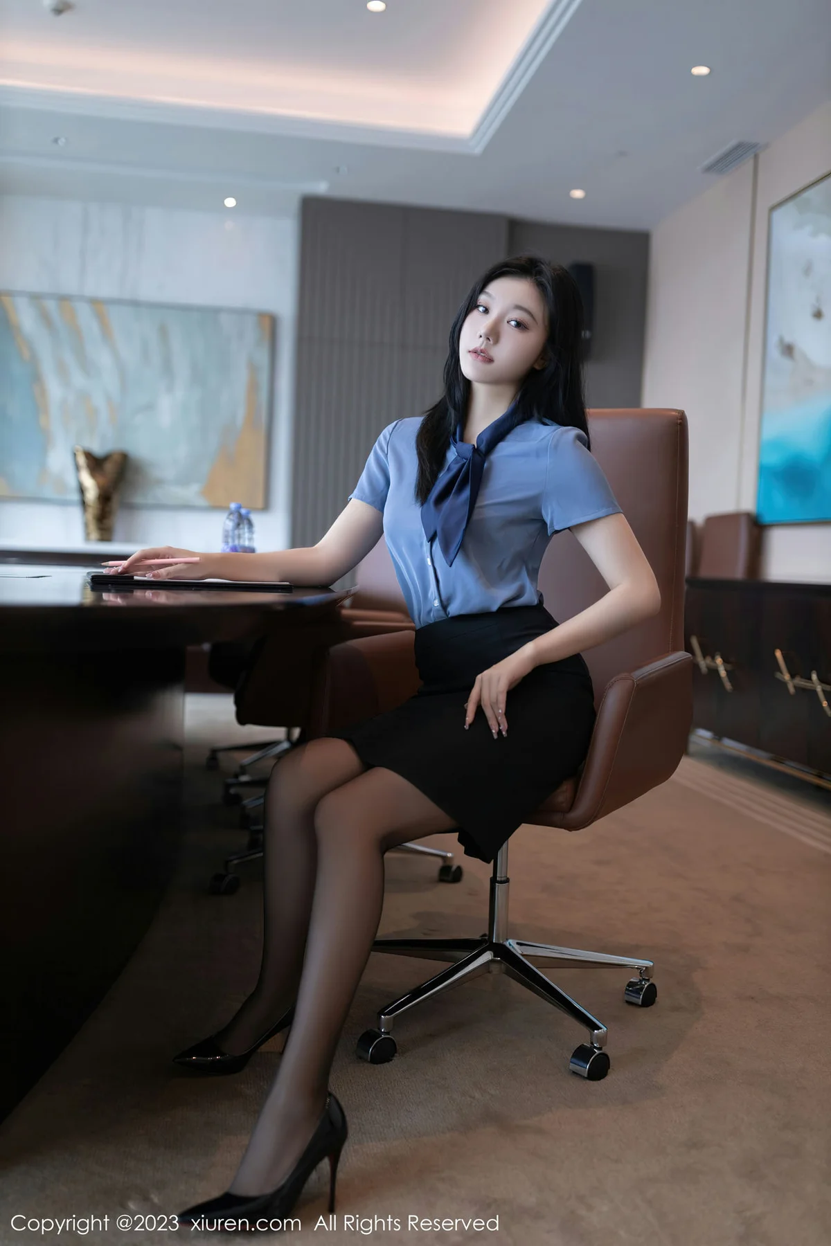 XiuRen 秀人 No.7409  安然anran Ol职员性感写真22 - 5