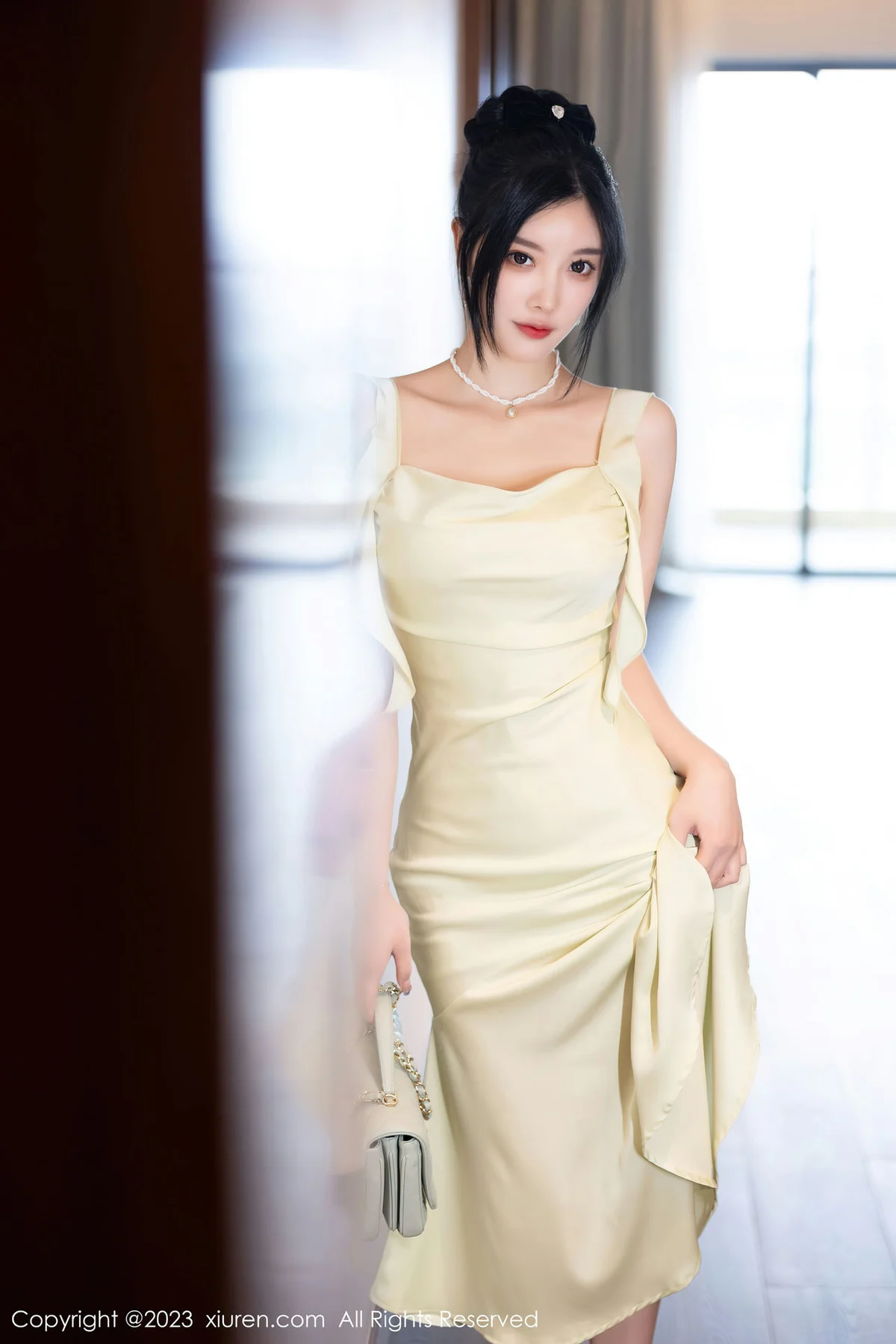 XiuRen 秀人 No.7410  杨晨晨Yome 薄纱情趣旗袍浙江安吉旅拍 - 1