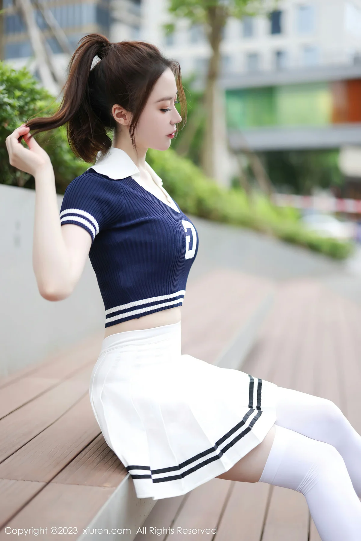 XiuRen 秀人 No.7416  梦心玥 运动服饰穿搭安吉旅拍3 - 5