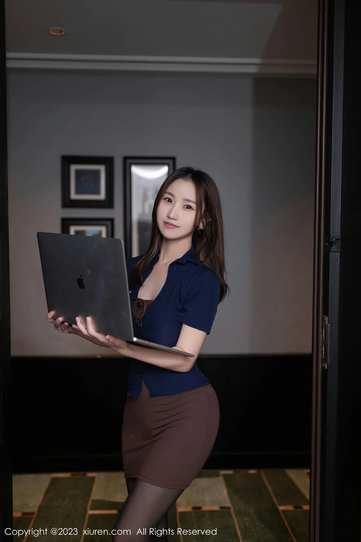 XiuRen 秀人 No.7417  杏子Yada 薄纱轻透连体衣性感写真22 - 1