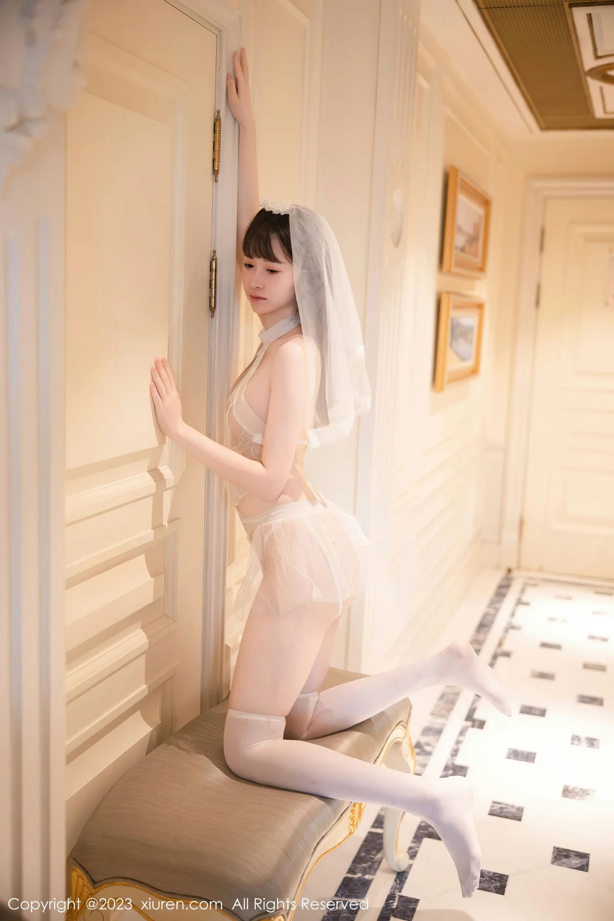 XiuRen 秀人 No.7421  林悠悠 情趣婚纱服饰性感写真22 - 8