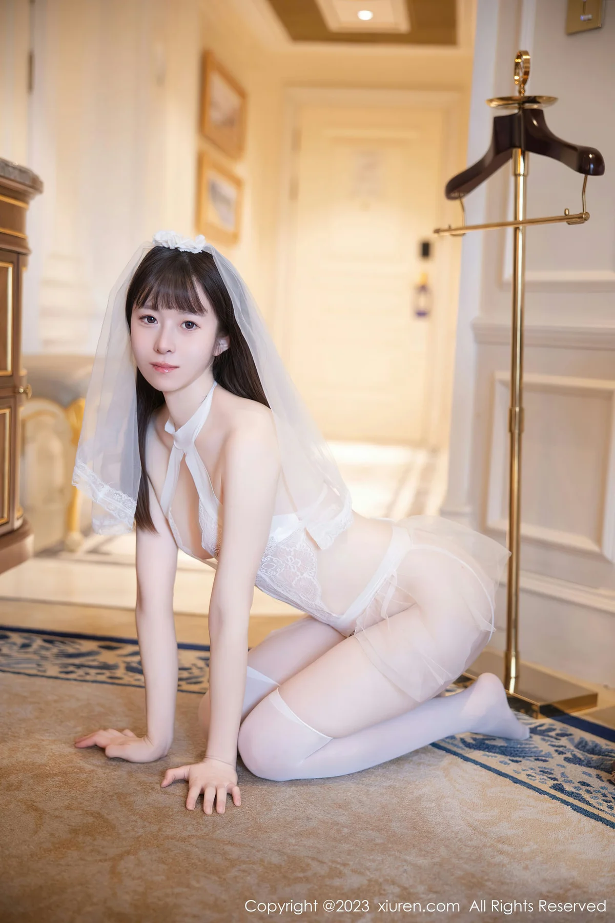 XiuRen 秀人 No.7421  林悠悠 情趣婚纱服饰性感写真22 - 6