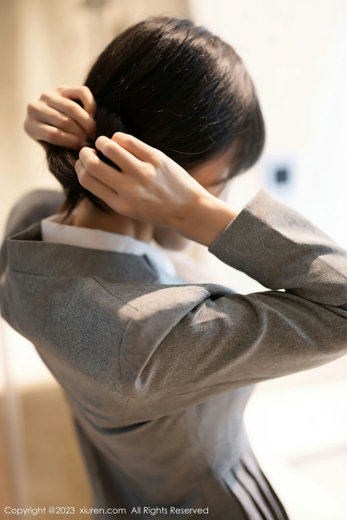 XiuRen 秀人 No.7422  林星阑 灰色OL安吉旅拍22 - 7