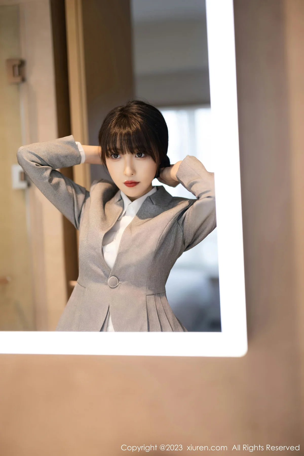 XiuRen 秀人 No.7422  林星阑 灰色OL安吉旅拍22 - 8