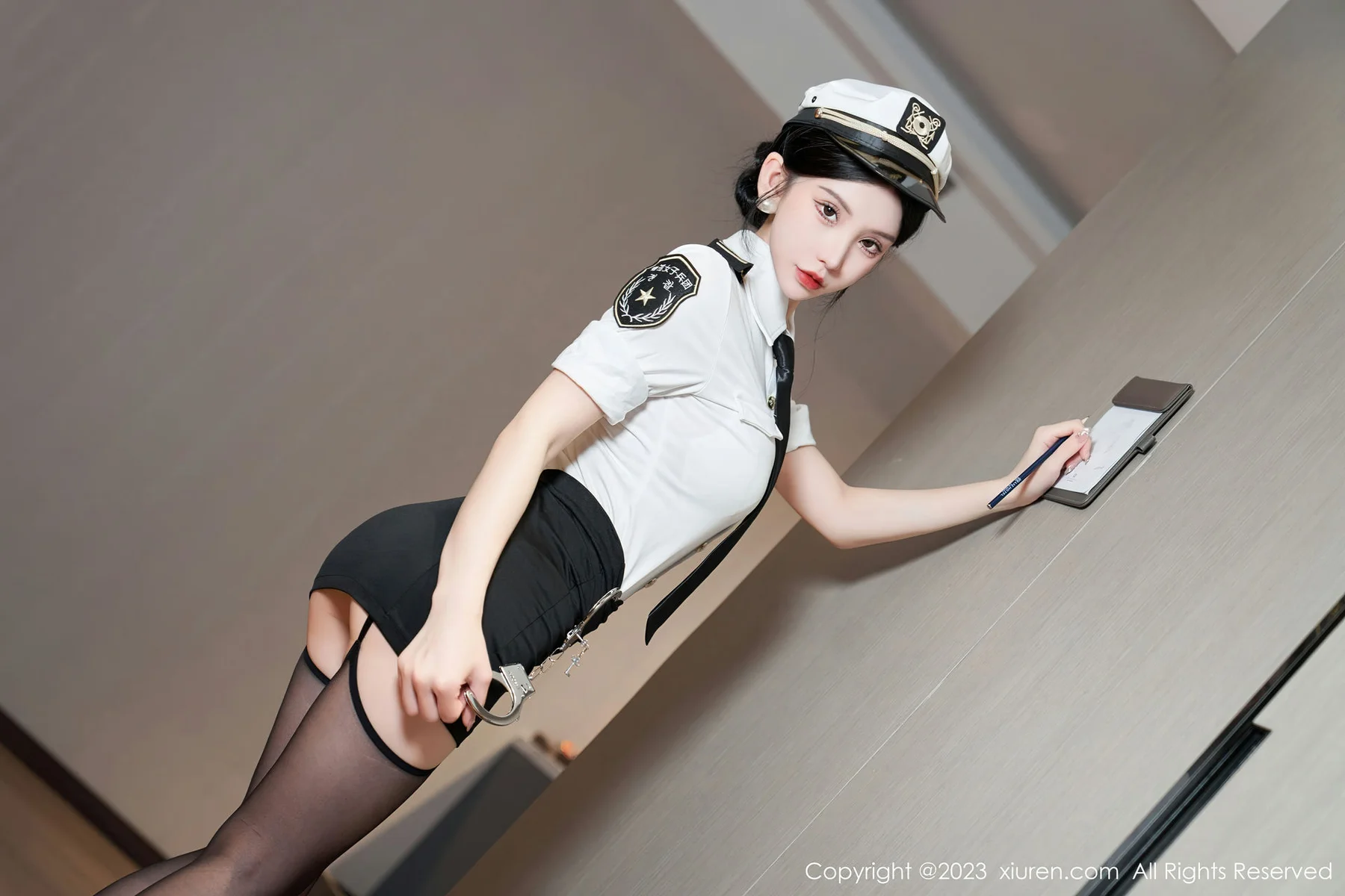 XiuRen 秀人 No.7430  周于希Sally 主题《搜查官|秘密被虏》厦门旅拍111 - 1