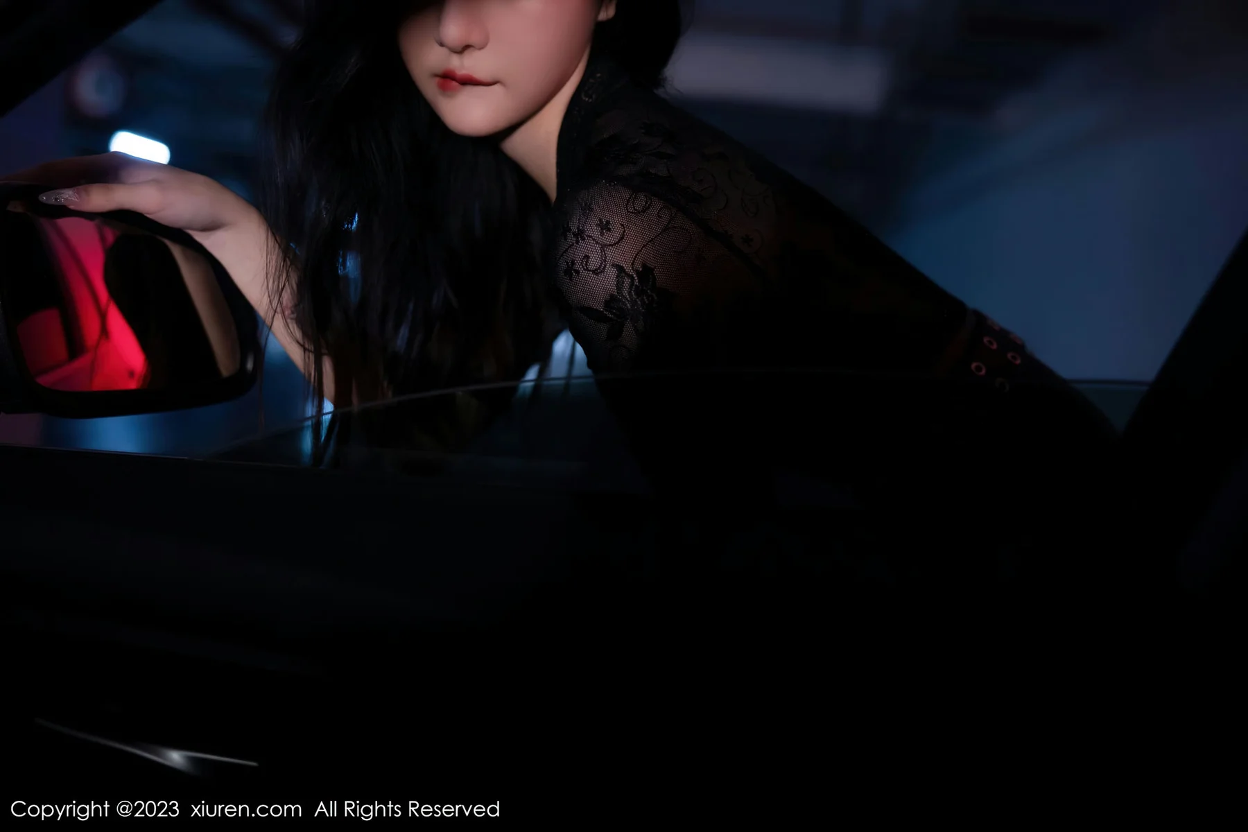 XiuRen 秀人 No.7431 幼幼 黑色薄纱性感写真111 - 8