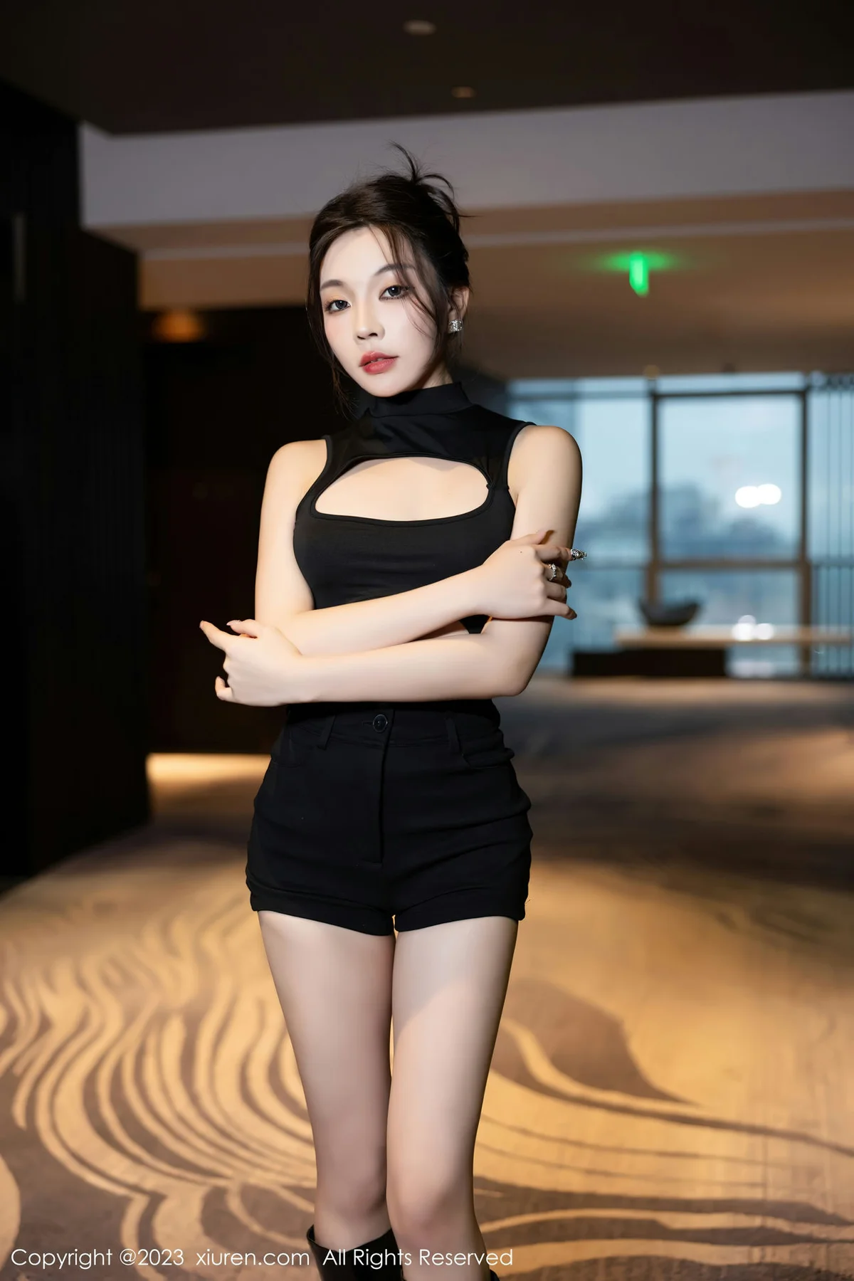 XiuRen 秀人 No.7432  徐莉芝Booty 黑色情趣安吉旅拍11 - 6