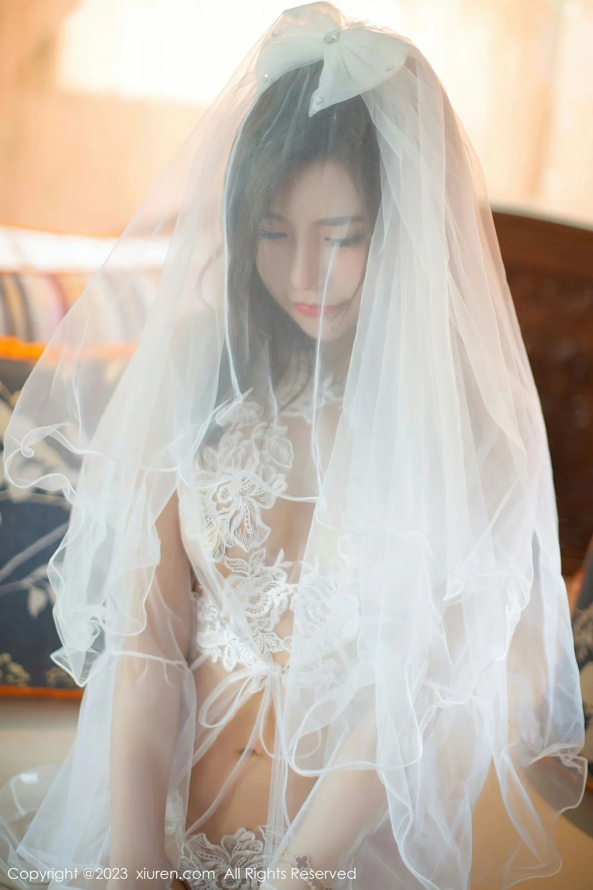 XiuRen 秀人 No.7456  绮里嘉ula 白色丝袜巴厘岛旅拍3 - 2