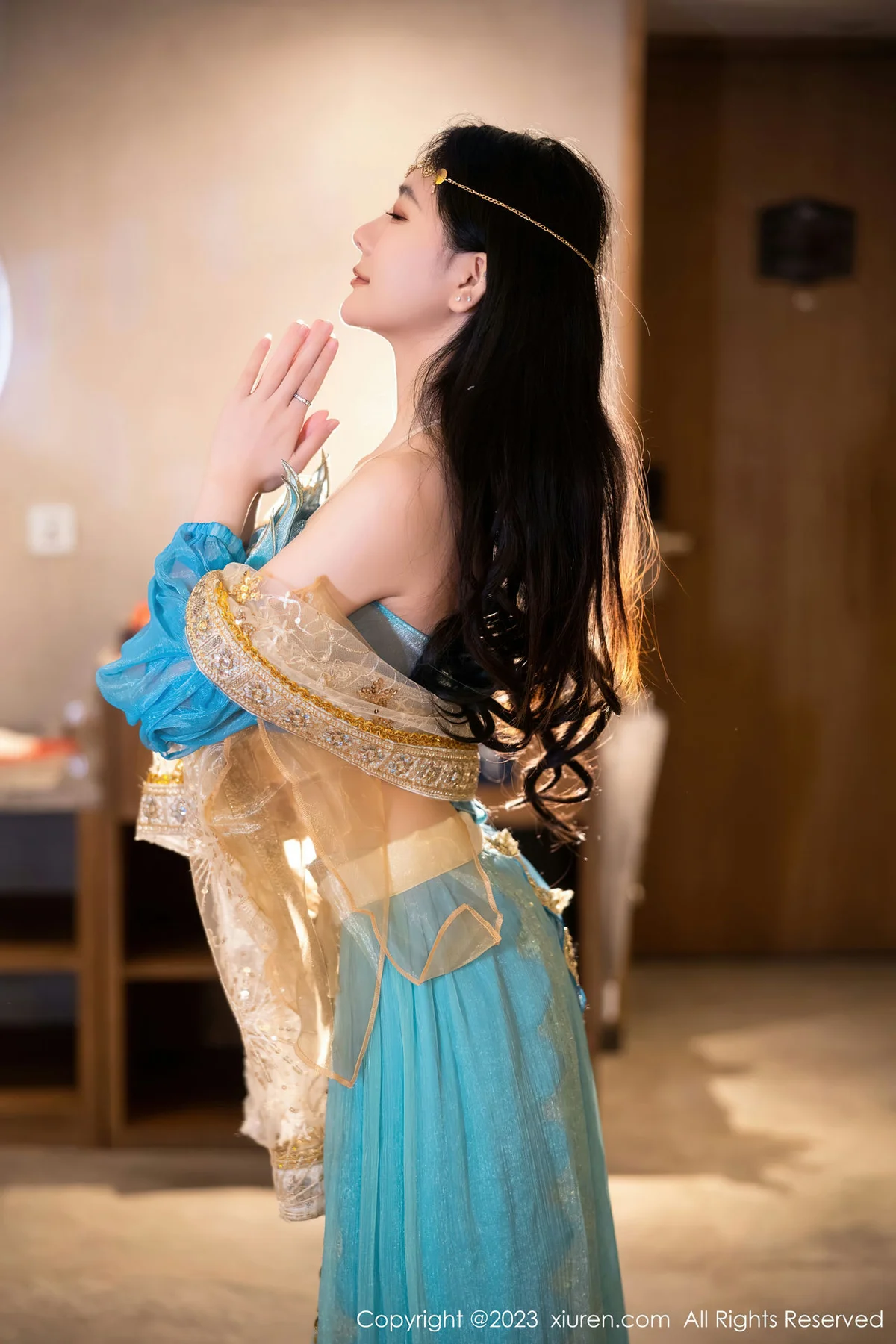 XiuRen 秀人 No.7469  幼幼 蓝色西域舞娘性感写真22 - 7