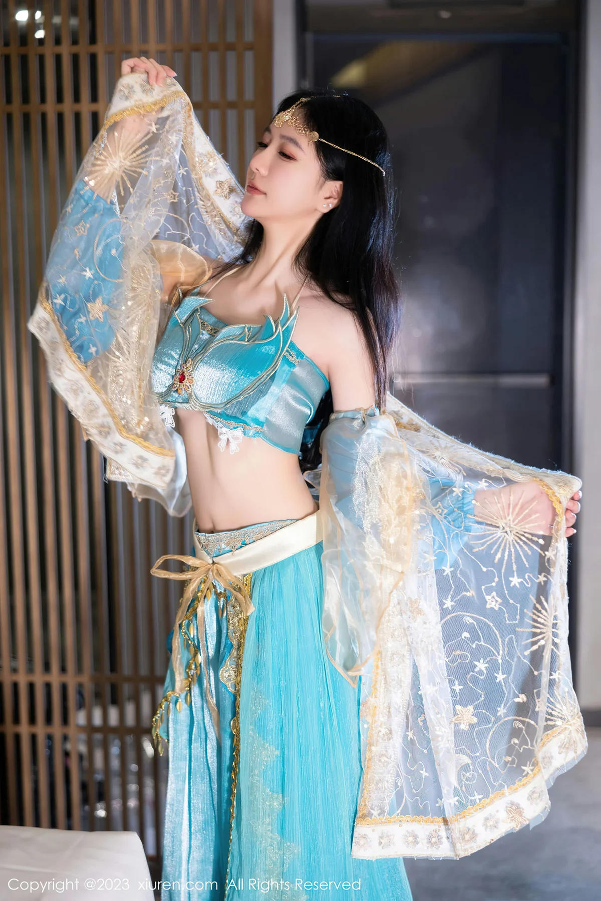 XiuRen 秀人 No.7469  幼幼 蓝色西域舞娘性感写真22 - 8