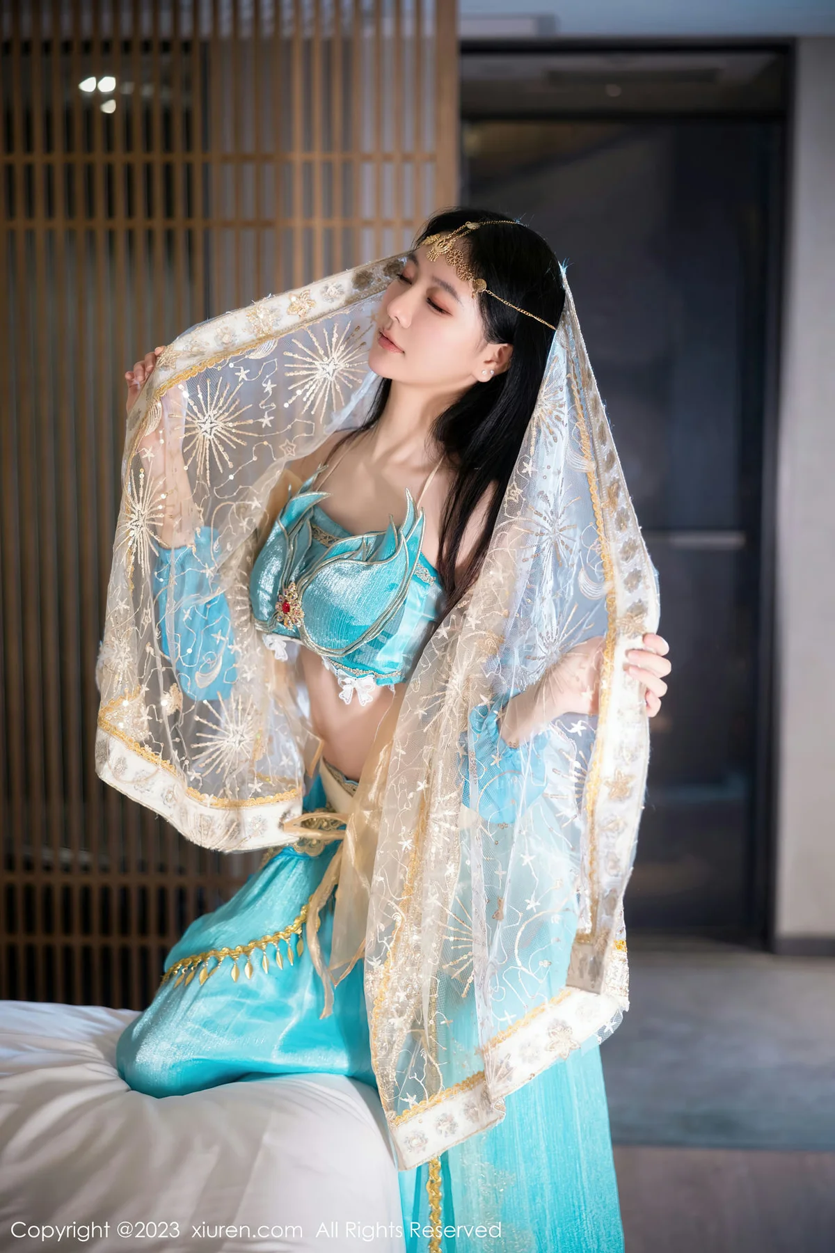 XiuRen 秀人 No.7469  幼幼 蓝色西域舞娘性感写真22 - 3