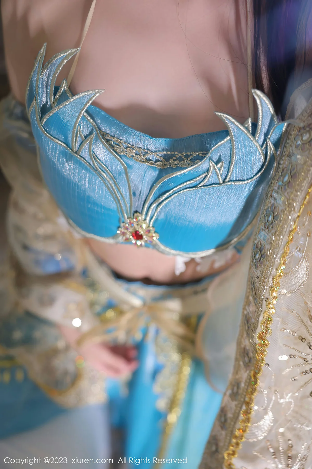 XiuRen 秀人 No.7469  幼幼 蓝色西域舞娘性感写真22 - 6