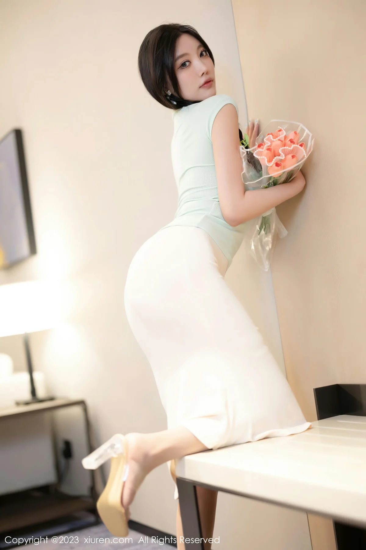 XiuRen 秀人 No.7481  杨晨晨Yome 白色蕾丝内衣性感写真22 - 6