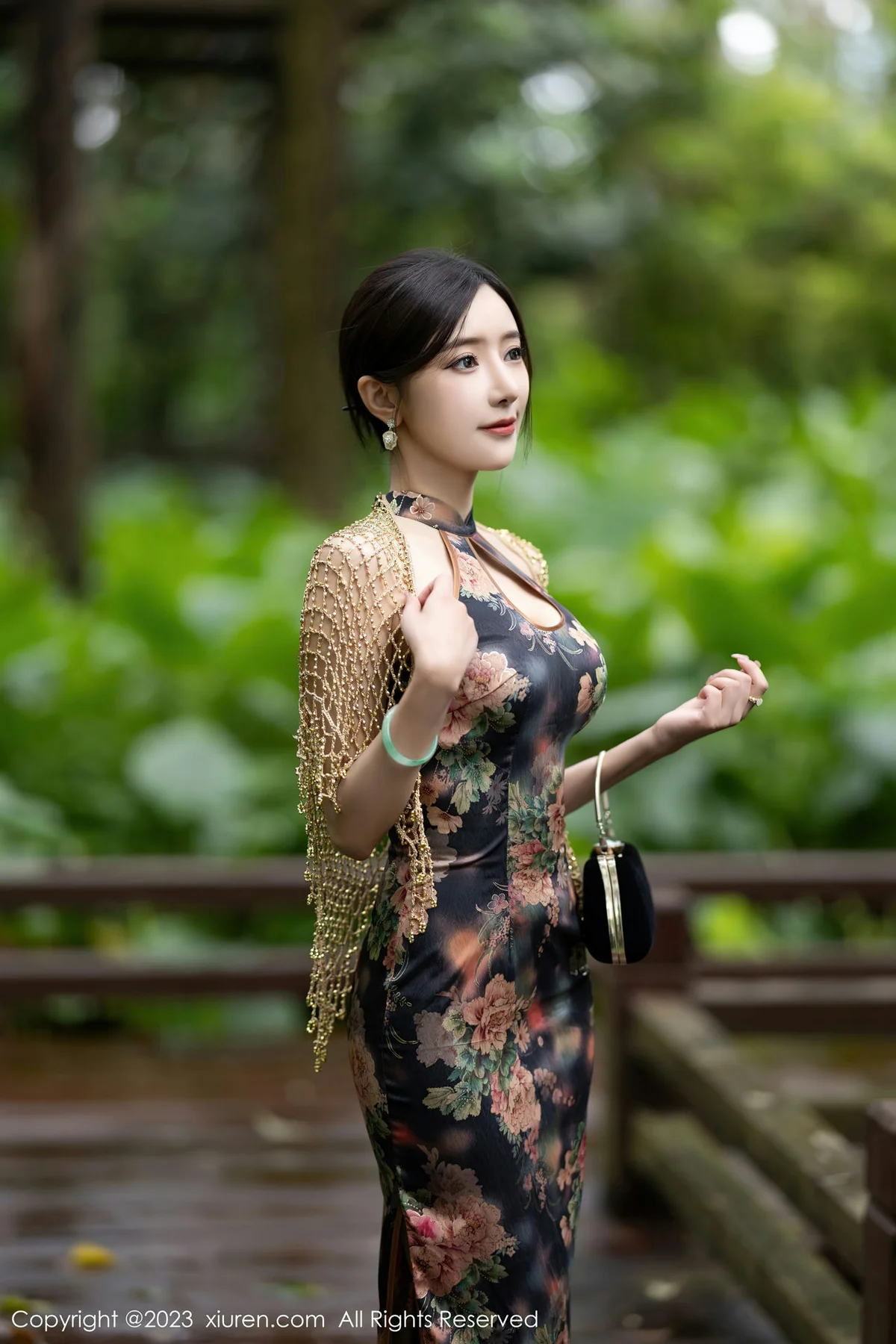 XiuRen 秀人 No.7495  王馨瑶yanni 花纹旗袍安吉旅拍2 - 1