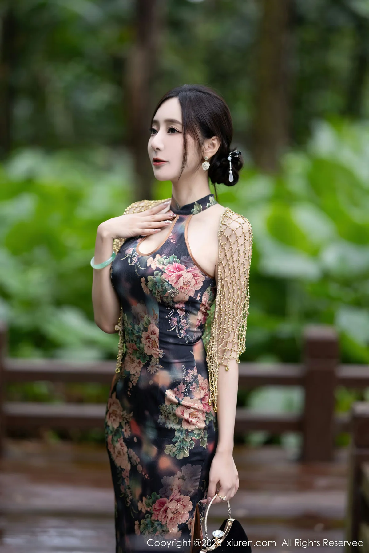 XiuRen 秀人 No.7495  王馨瑶yanni 花纹旗袍安吉旅拍2 - 4