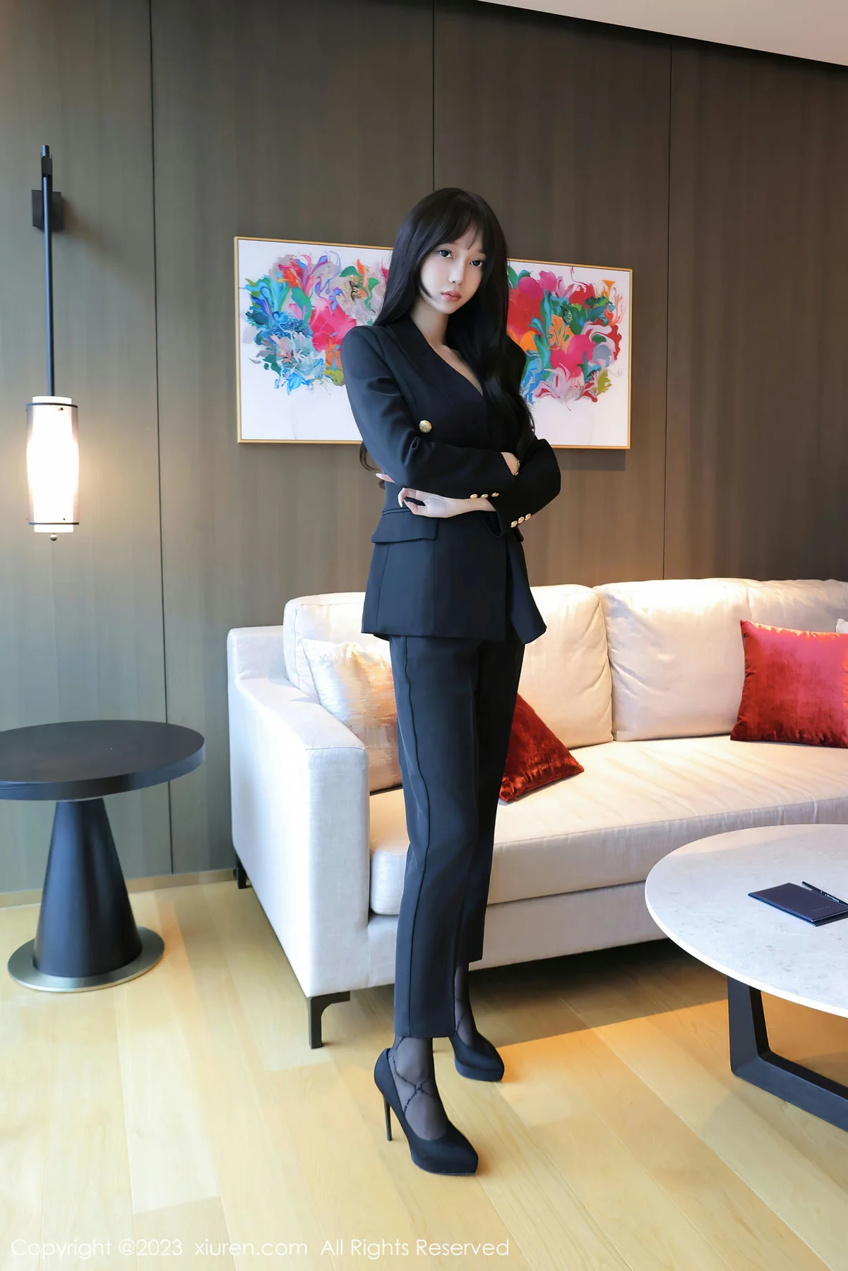 XiuRen 秀人 No.7502  玥儿玥er 深蓝色Ol济州岛旅拍3 - 1