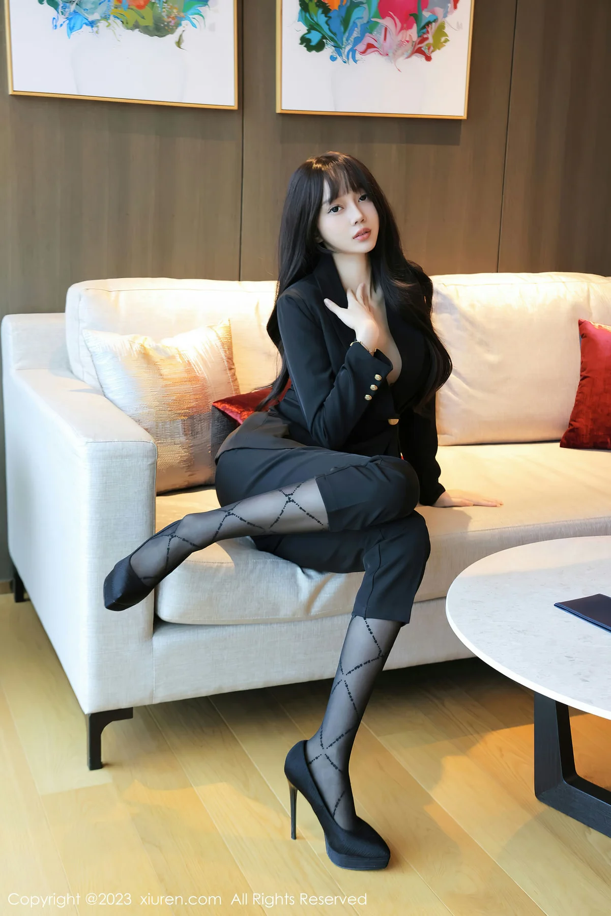 XiuRen 秀人 No.7502  玥儿玥er 深蓝色Ol济州岛旅拍3 - 3