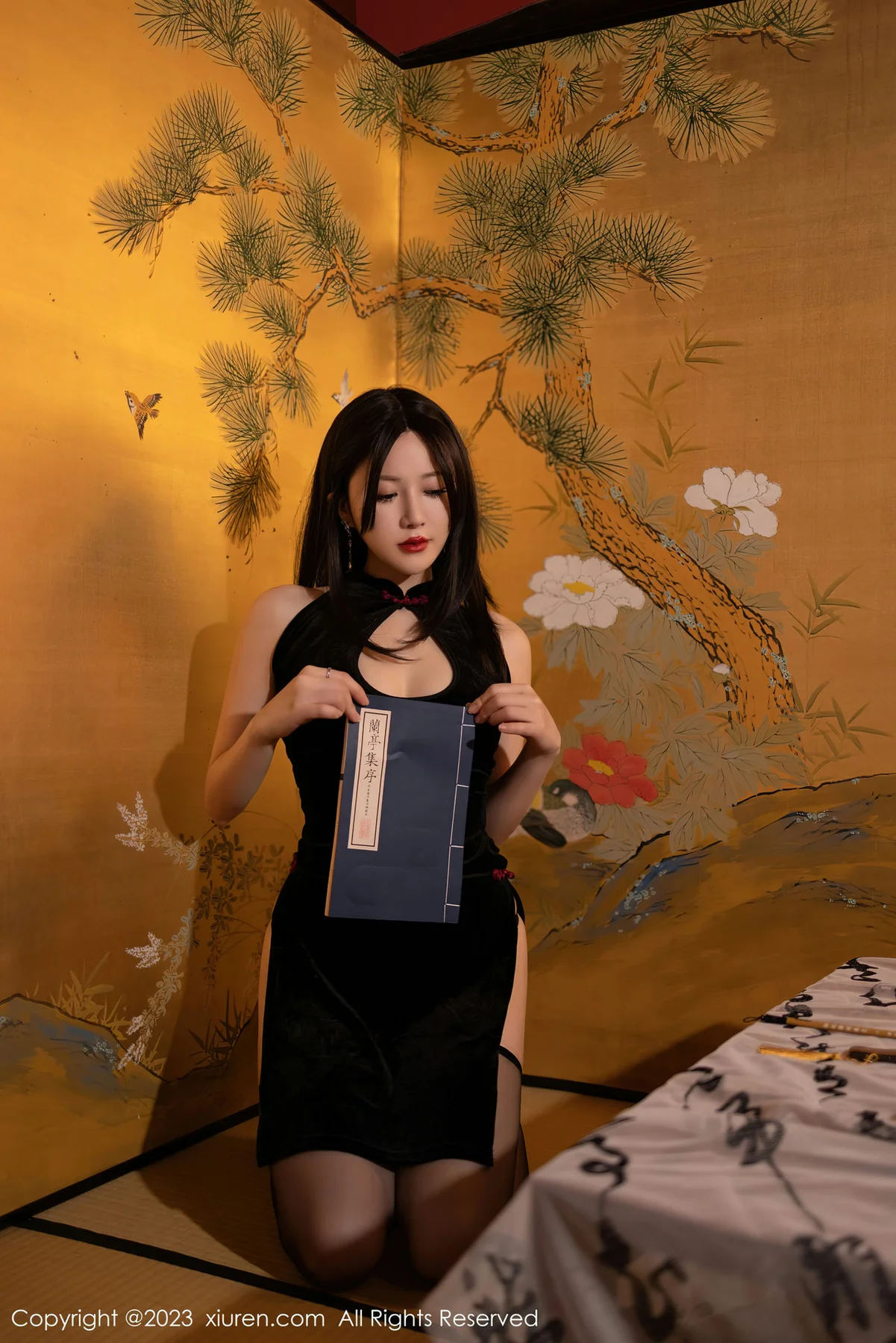 XiuRen 秀人 No.7507  鱼子酱Fish 黑色情趣旗袍日本旅拍1 - 7