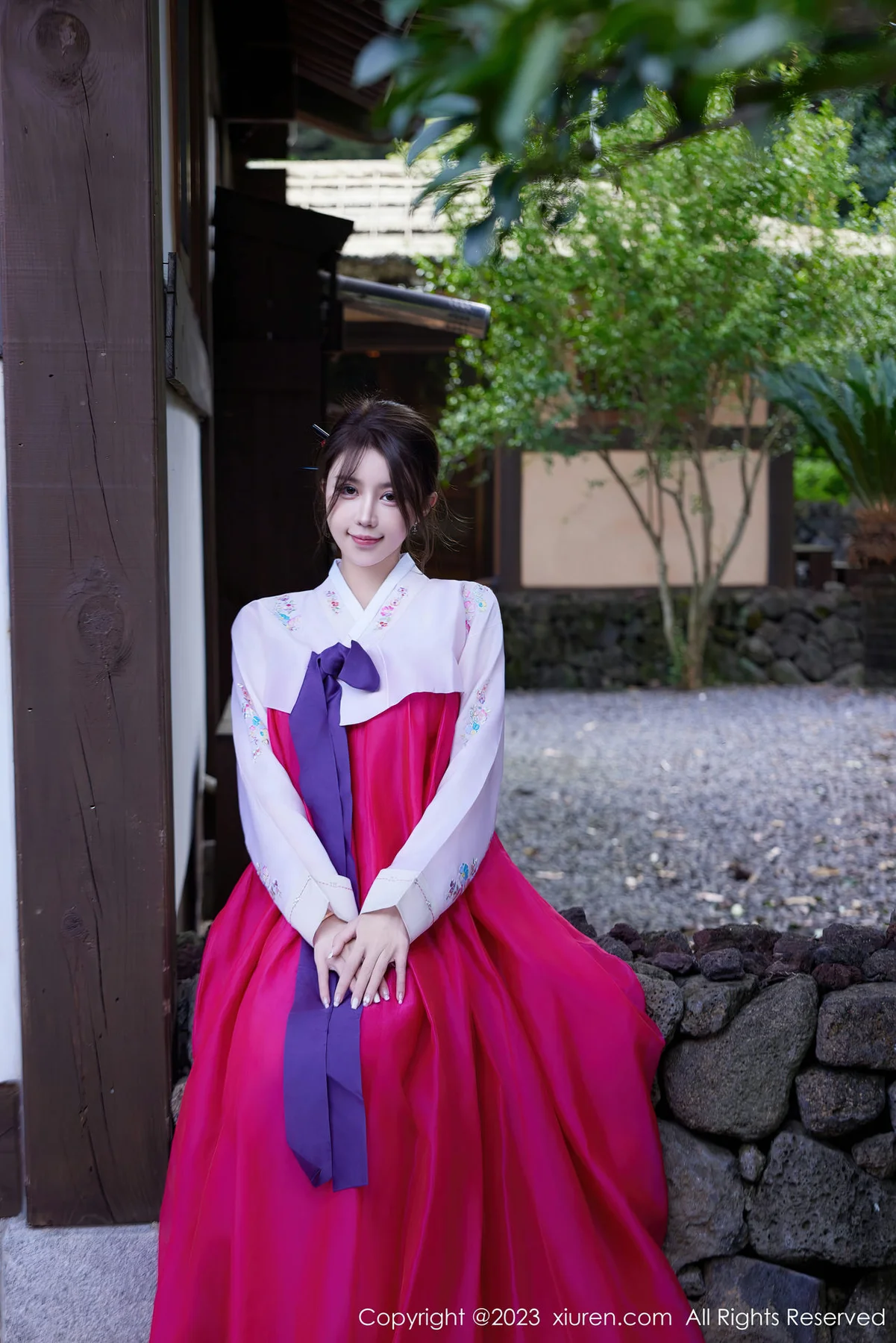 XiuRen 秀人 No.7522  tina_甜仔  红色打长今服饰济州岛旅拍33 - 8