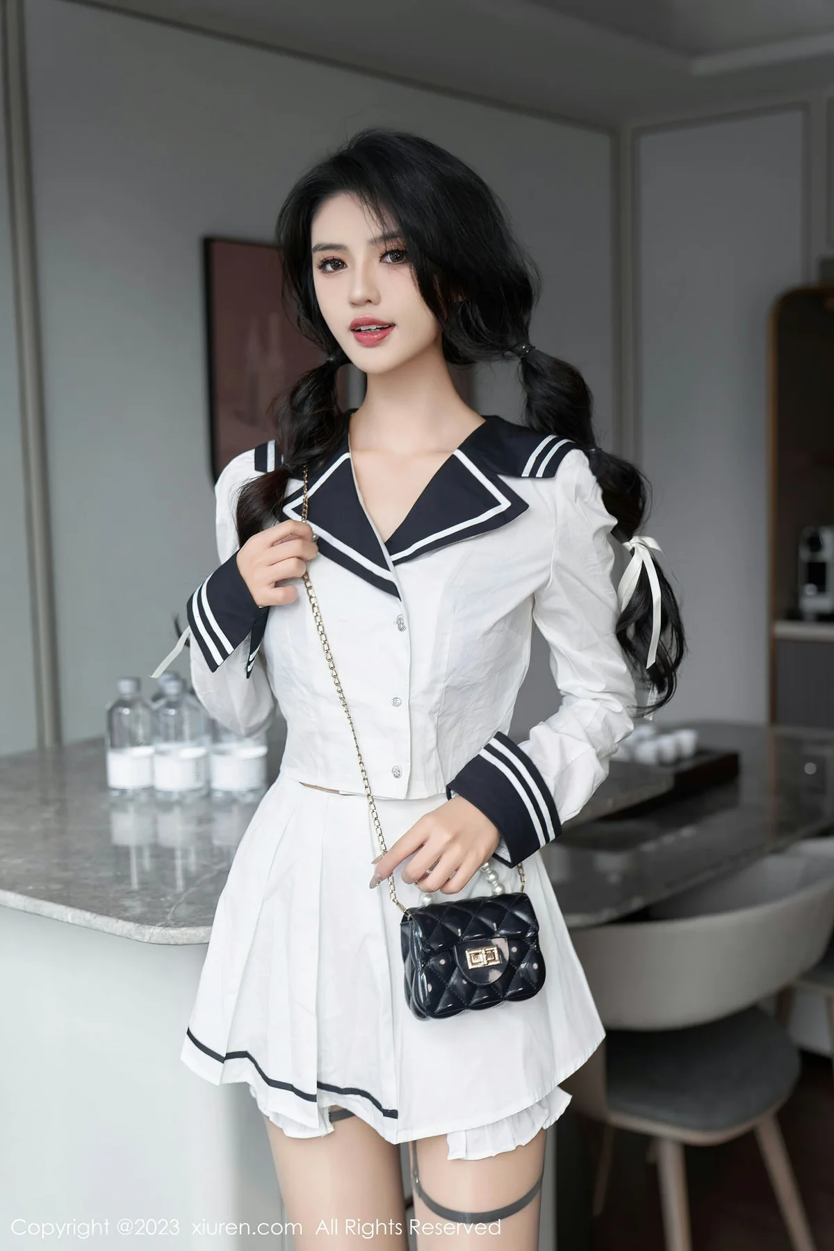 XiuRen 秀人 No.7526  浅浅Danny 紫色蕾丝内衣性感写真3 - 2