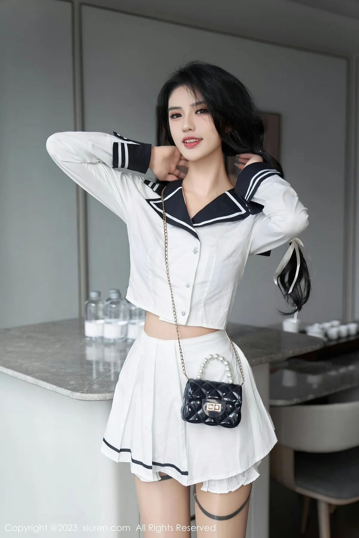 XiuRen 秀人 No.7526  浅浅Danny 紫色蕾丝内衣性感写真3 - 3