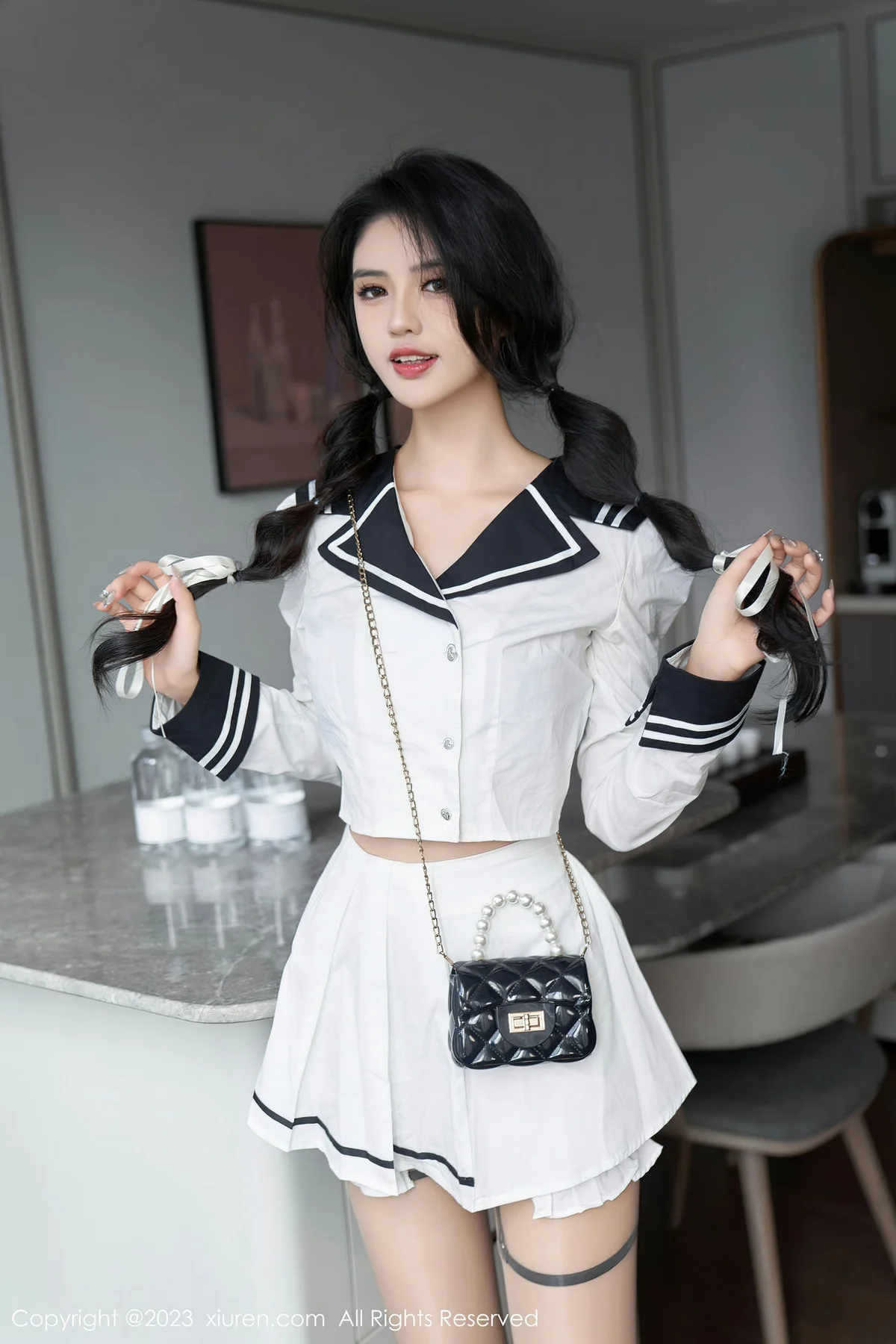 XiuRen 秀人 No.7526  浅浅Danny 紫色蕾丝内衣性感写真3 - 4