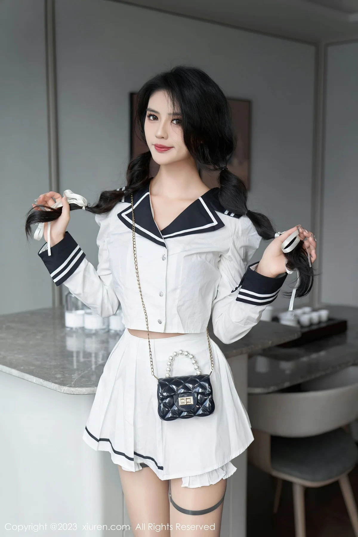 XiuRen 秀人 No.7526  浅浅Danny 紫色蕾丝内衣性感写真3 - 5