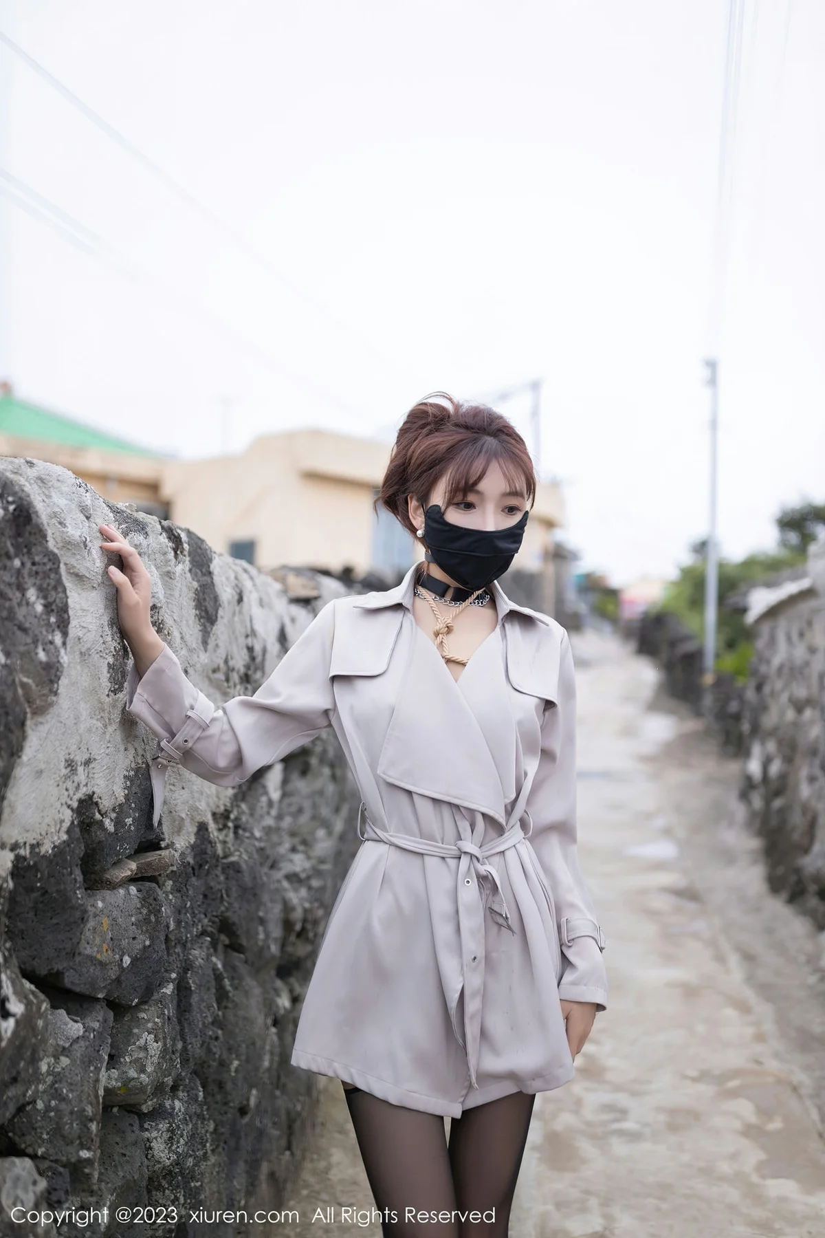 XiuRen 秀人 No.7538  陆萱萱 黑色情趣服饰济州岛旅拍11 - 3