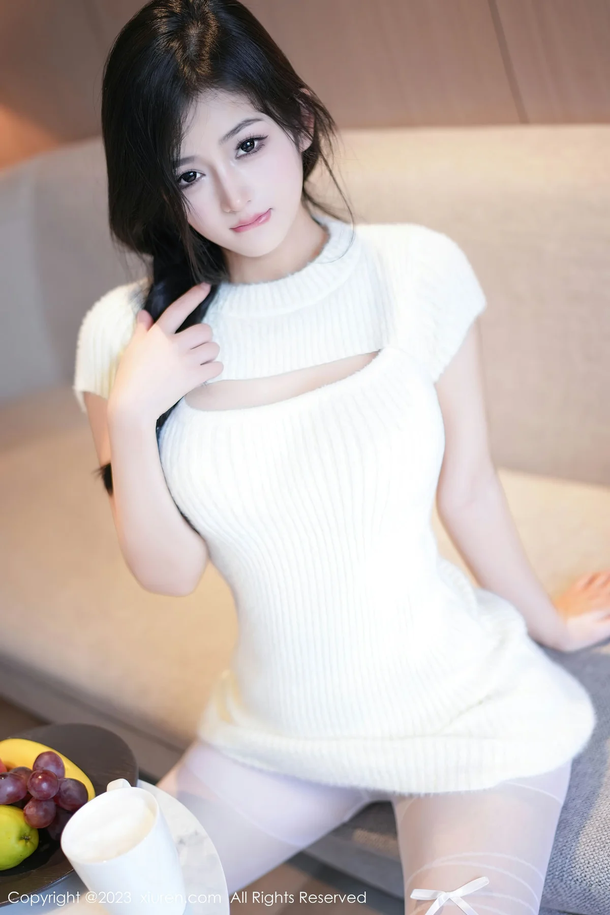 XiuRen 秀人 No.7541  谭小灵 诱人白色丝袜性感写真1 - 1