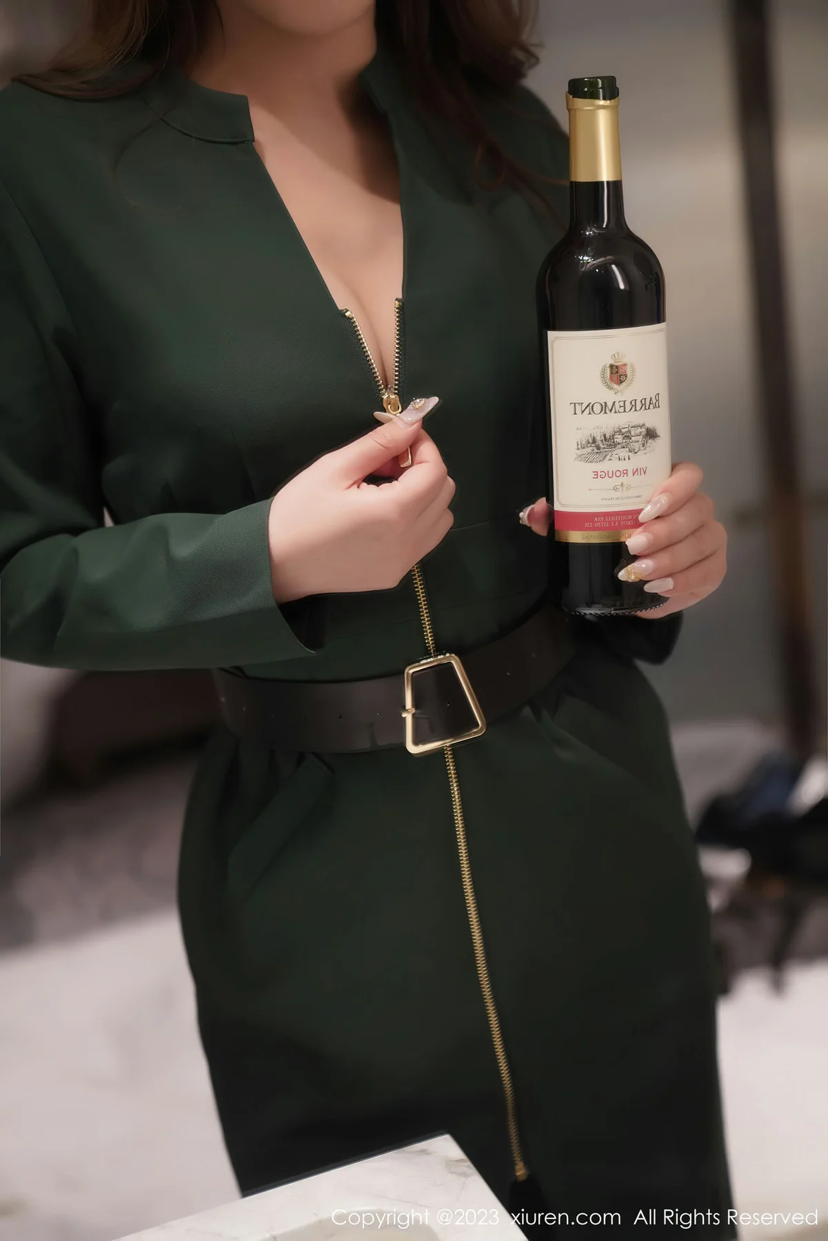 XiuRen 秀人 No.7553 月野兔美妞 魅惑黑丝性感写真 - 2