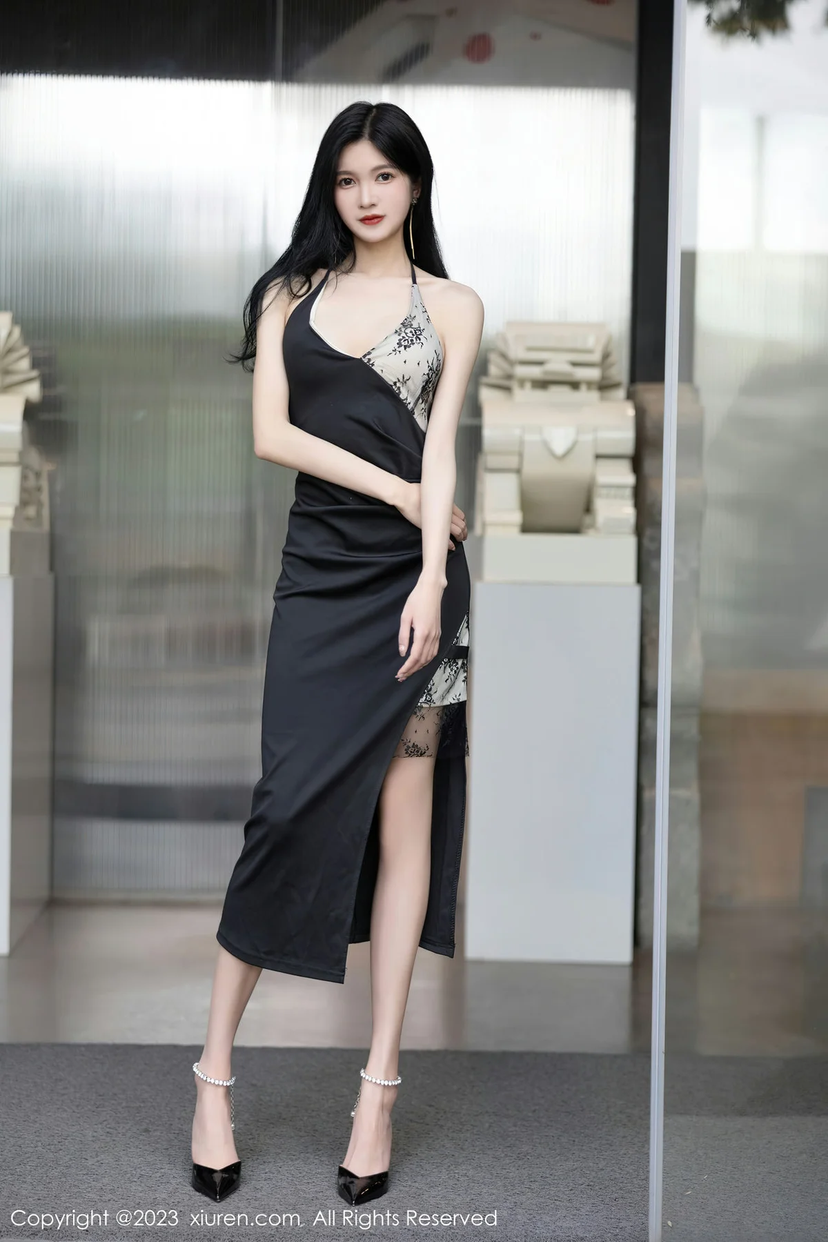 XiuRen 秀人 No.7556  程程程- 黑色情趣内衣安吉旅拍2 - 6