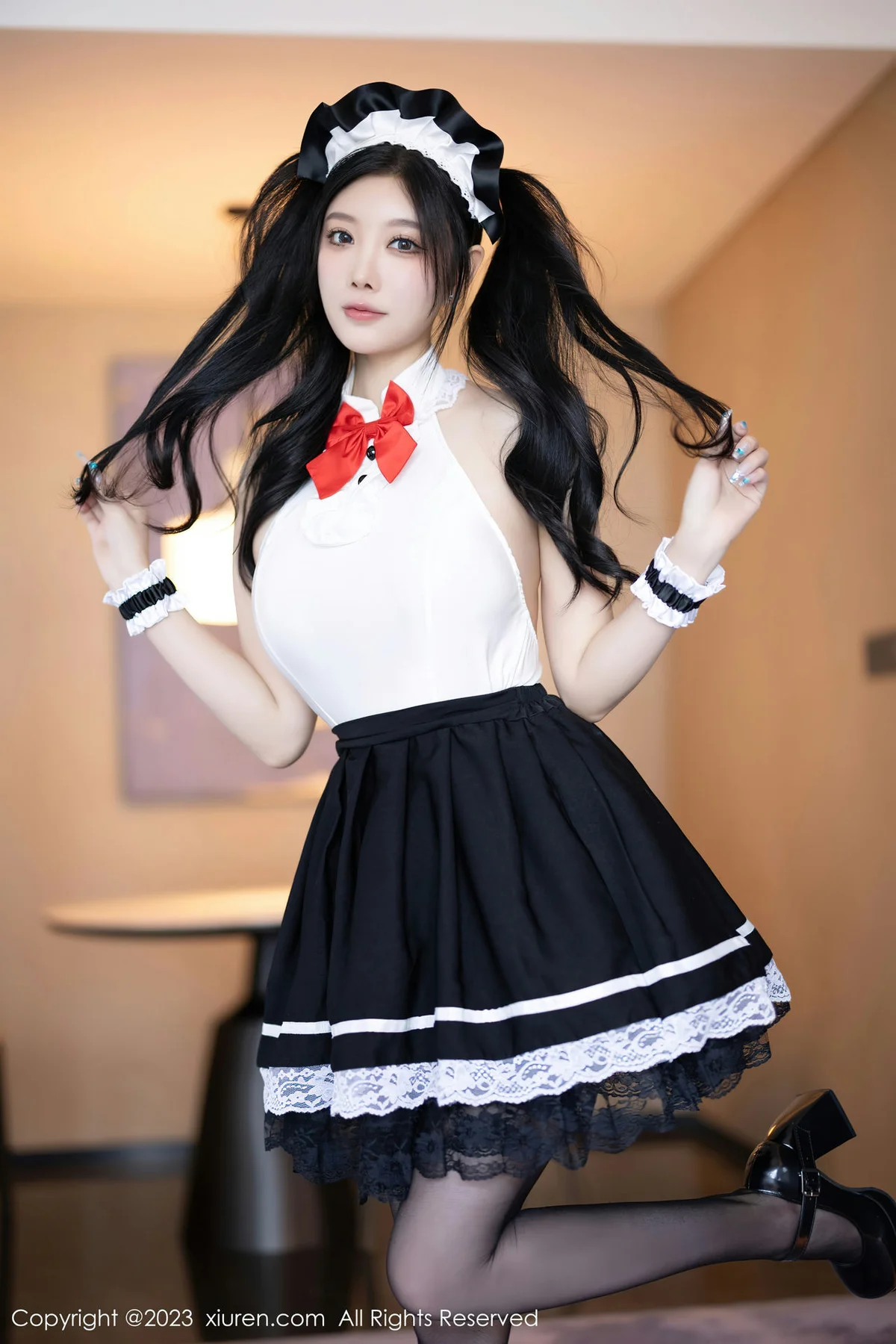 XiuRen 秀人 No.7590  杨晨晨Yome 白色蕾丝内衣性感写真2 - 3