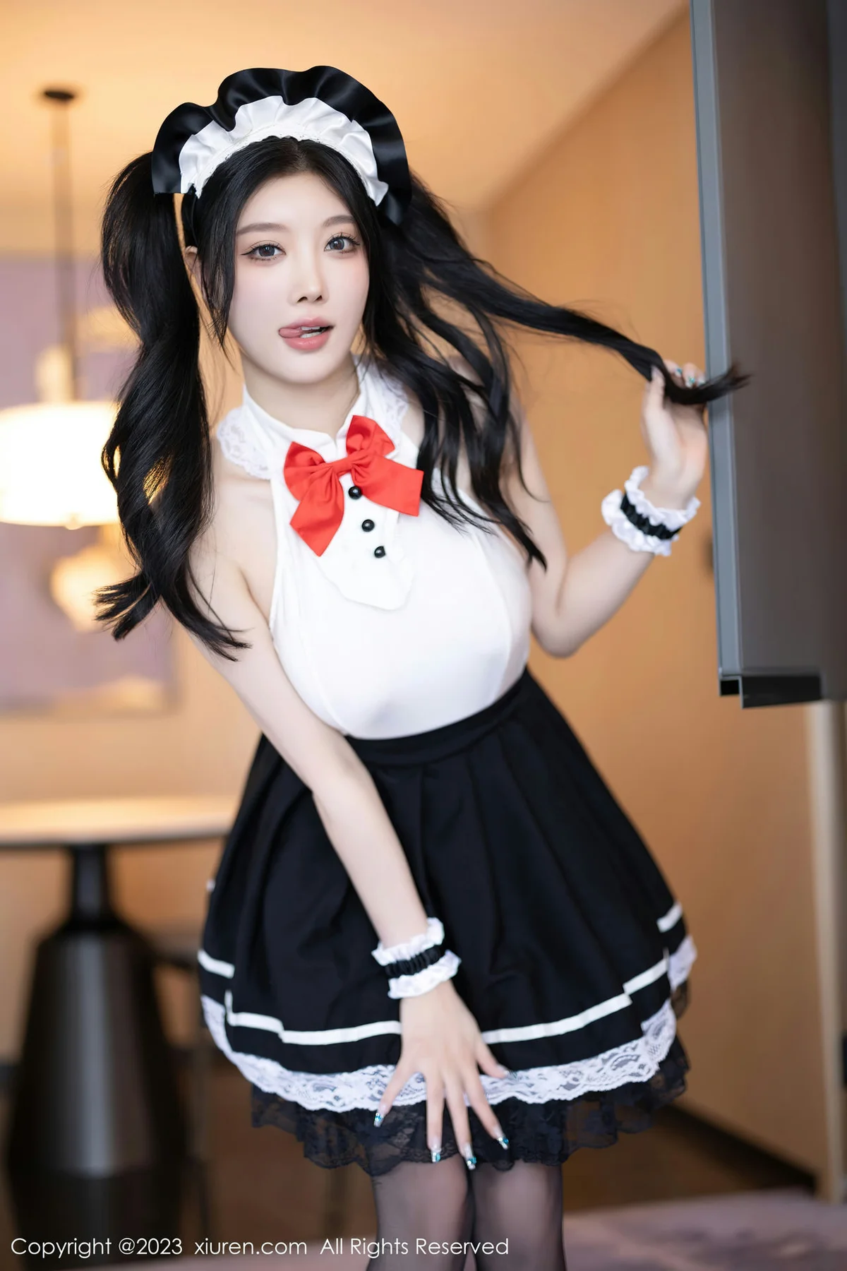 XiuRen 秀人 No.7590  杨晨晨Yome 白色蕾丝内衣性感写真2 - 5